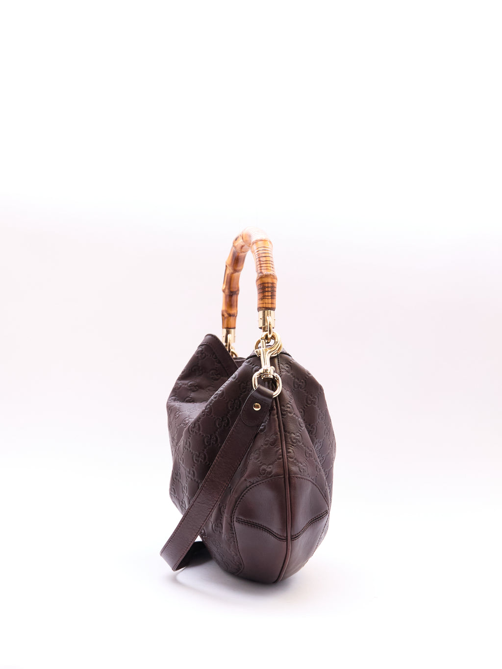 Gucci Guccissima Bamboo Handle Bag