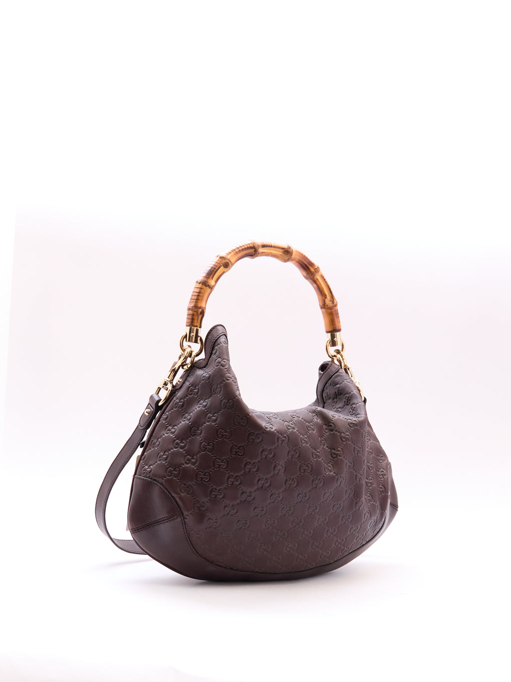 Gucci Guccissima Bamboo Handle Bag