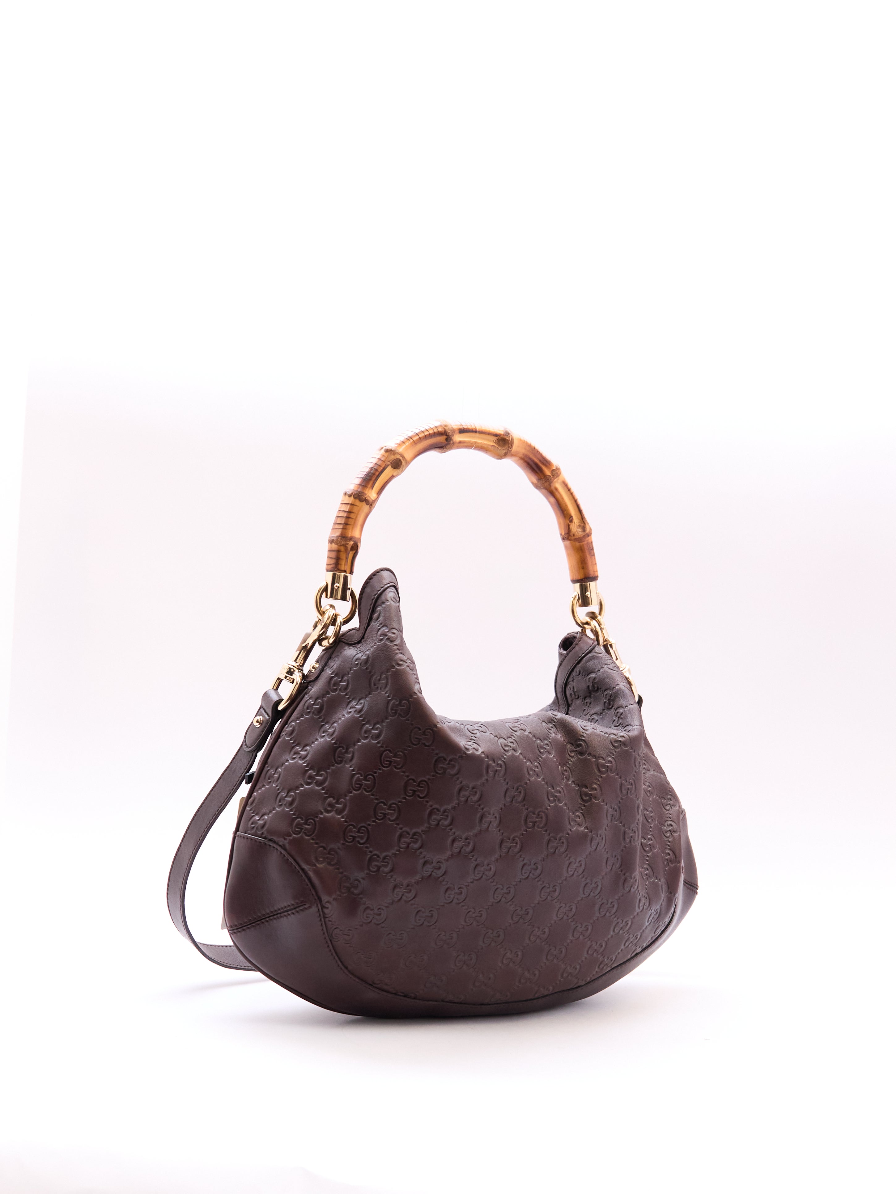 Gucci Guccissima Bamboo Handle Bag