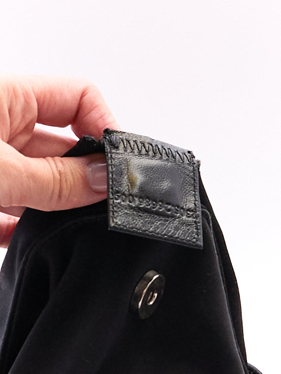 Fendi Black Nylon Mamma Baguette Bag