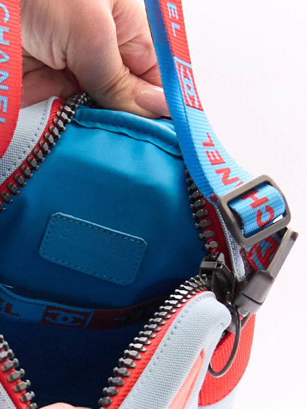 Chanel Sport Blue Orange Shoulder Bag