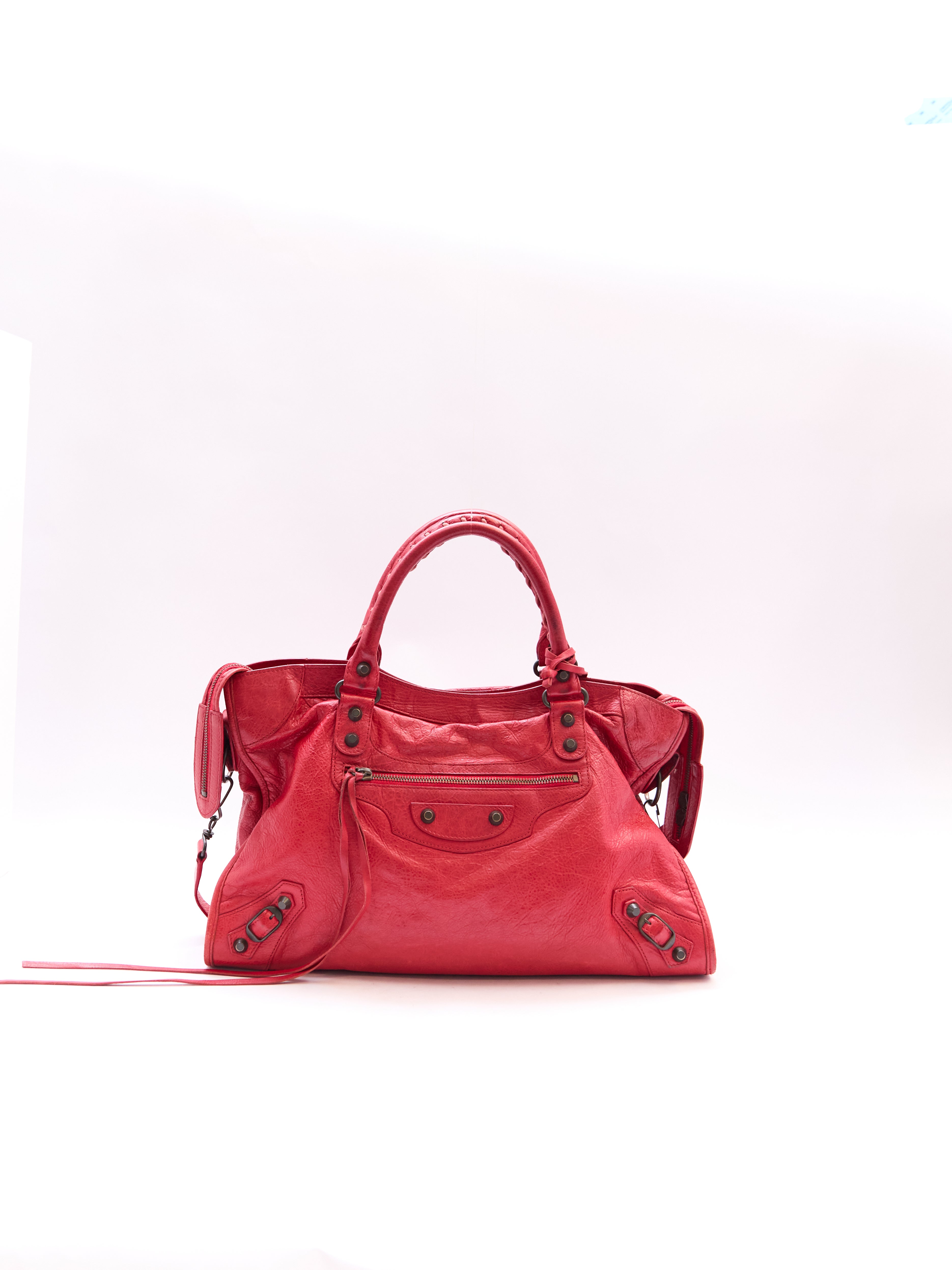 Balenciaga Red City Bag