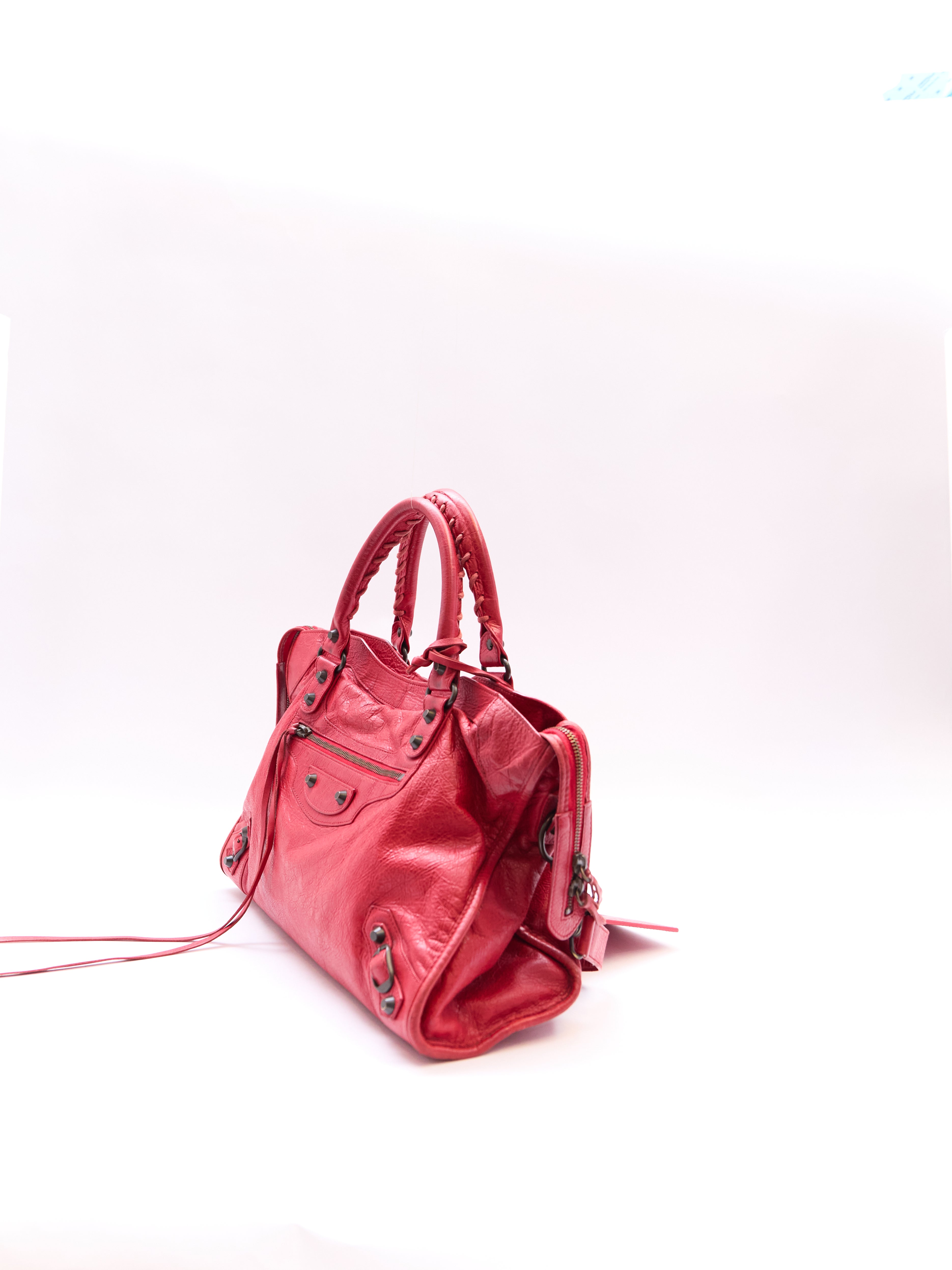 Balenciaga Red City Bag