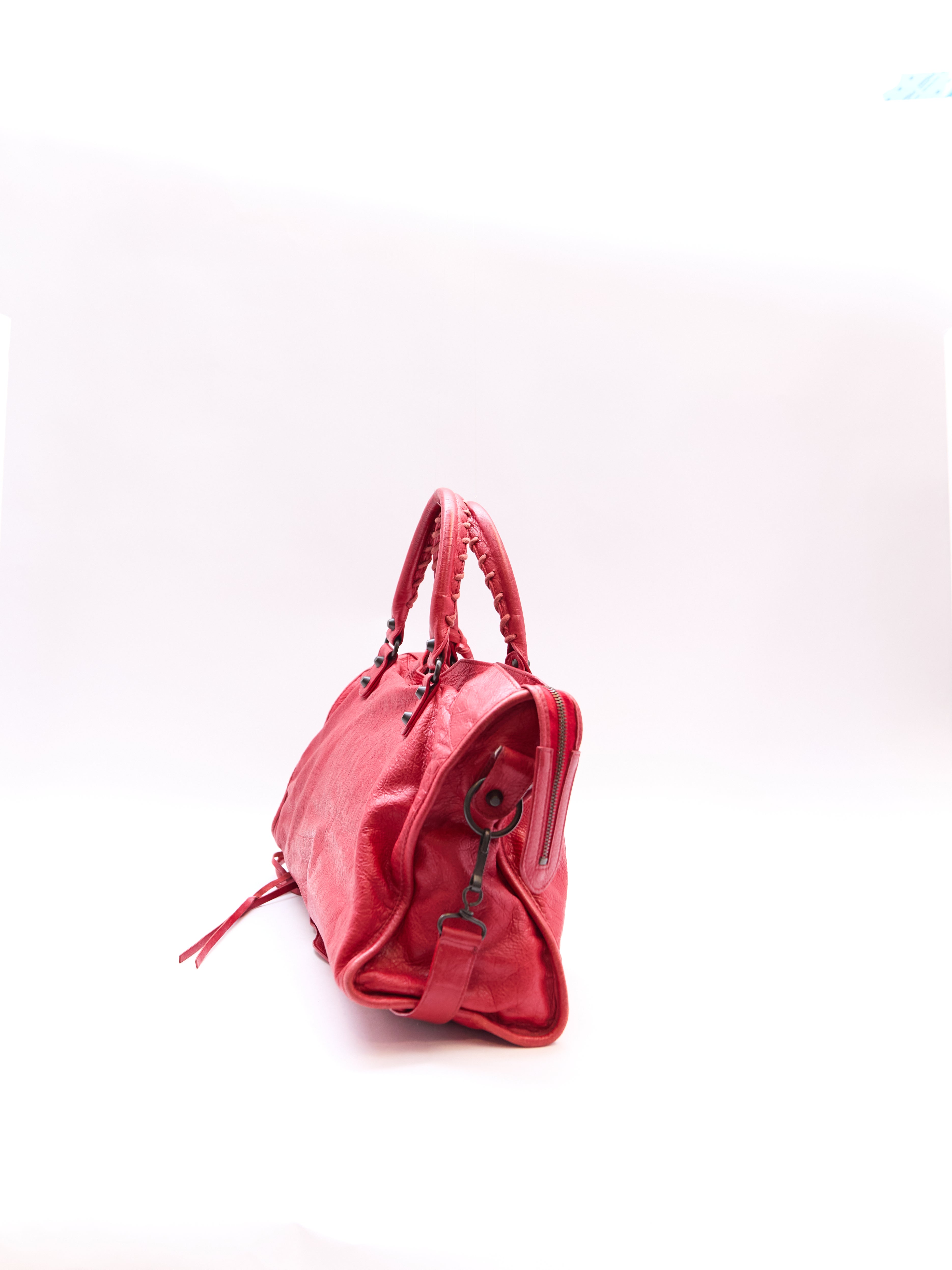 Balenciaga Red City Bag