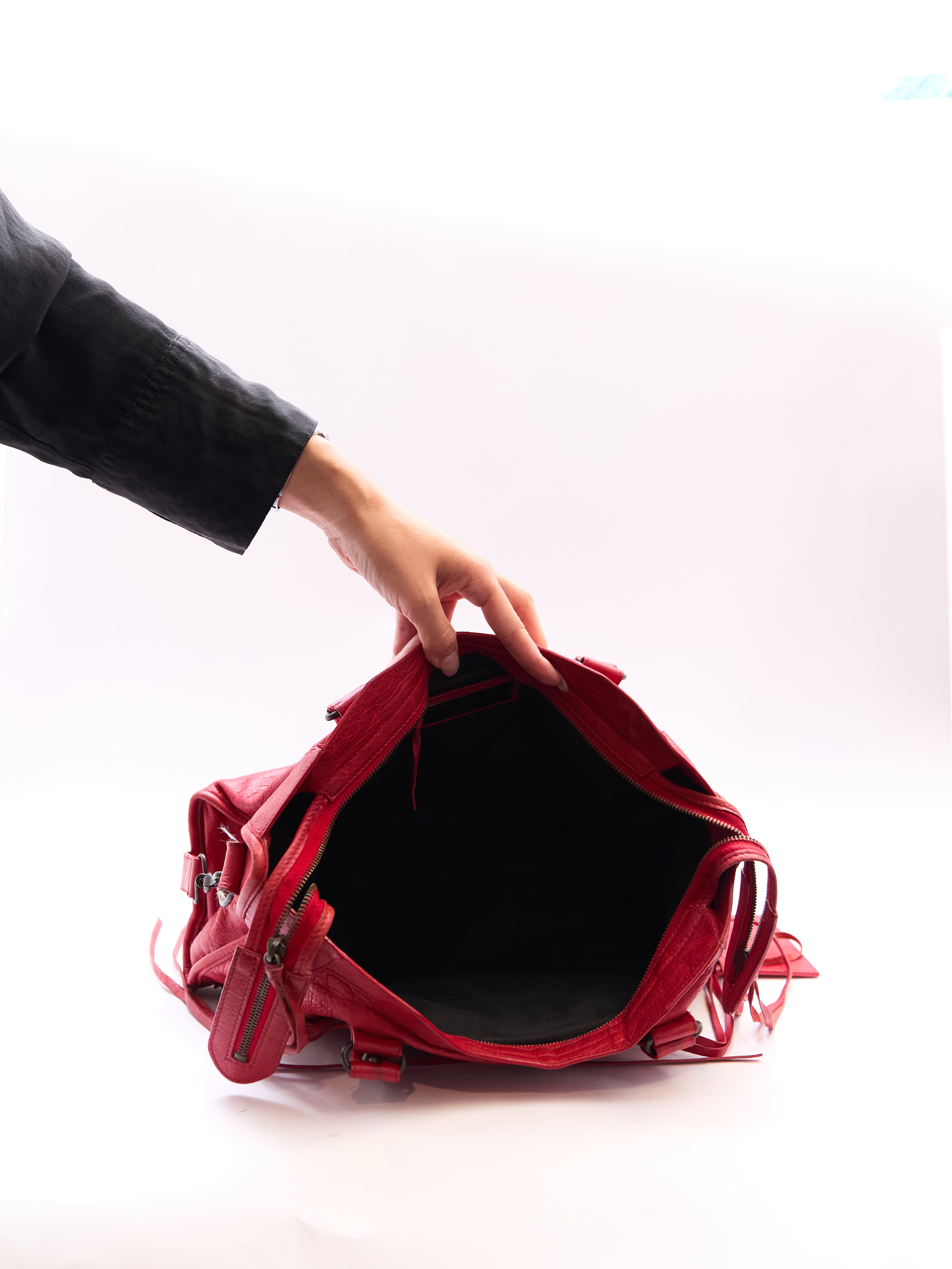 Balenciaga Red City Bag