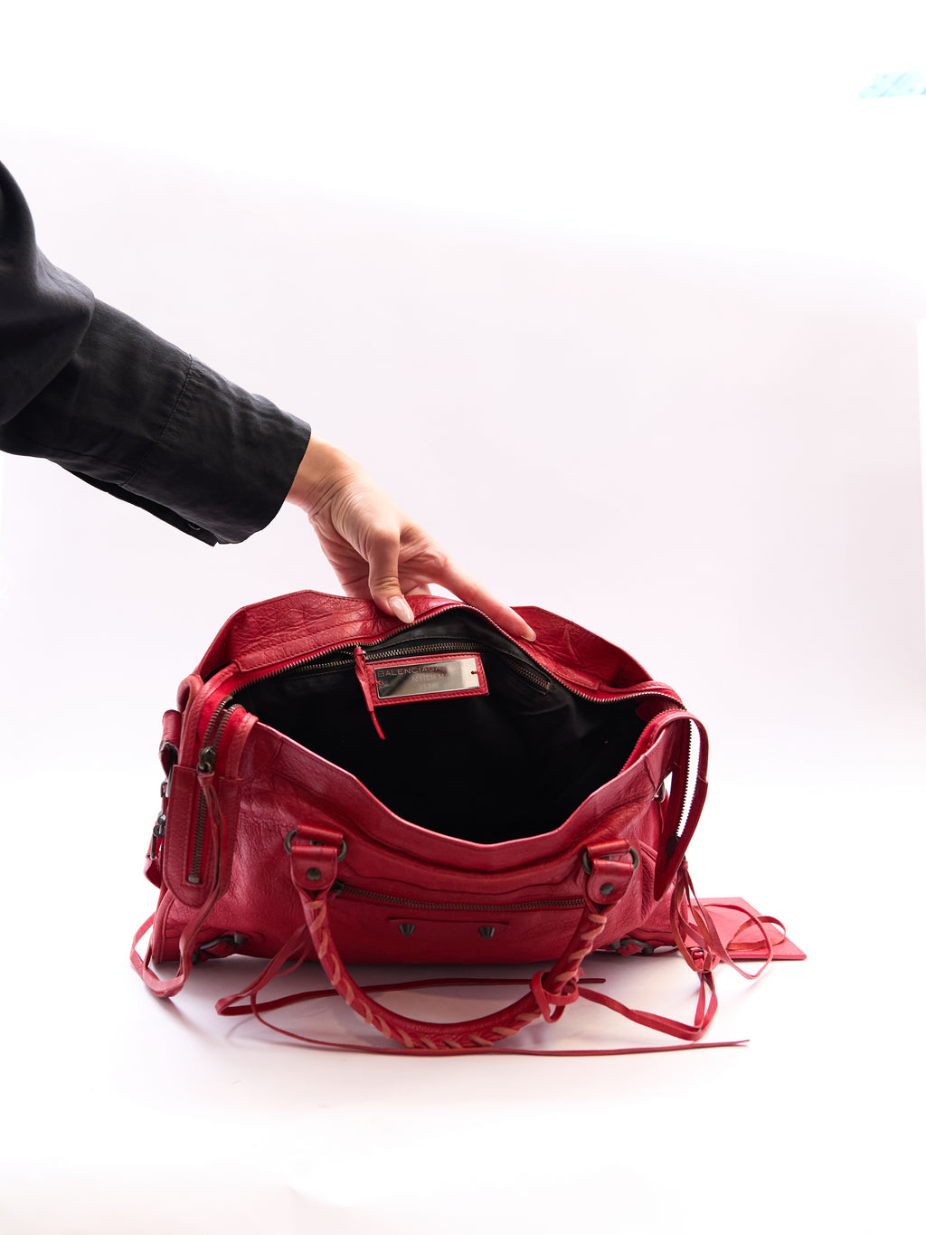 Balenciaga Red City Bag