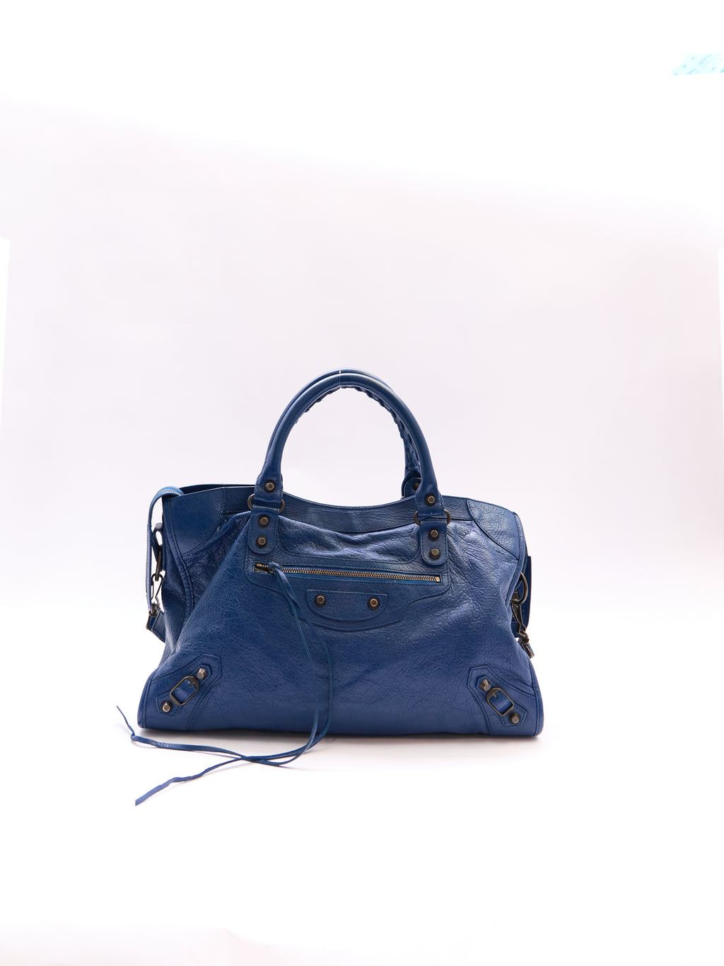 Balenciaga Navy City Bag