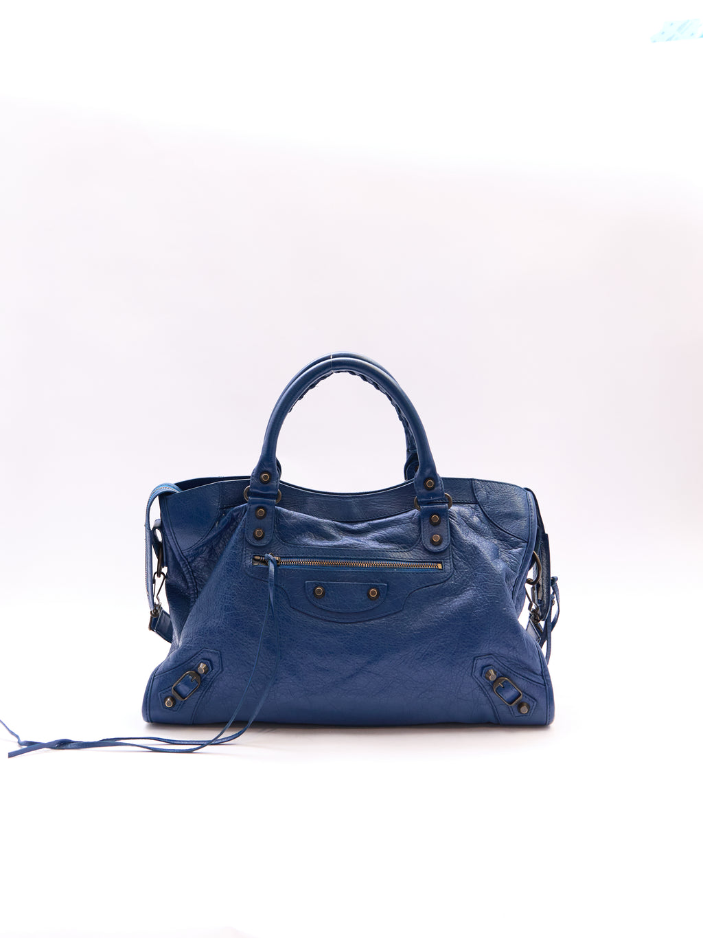 Balenciaga Navy City Bag