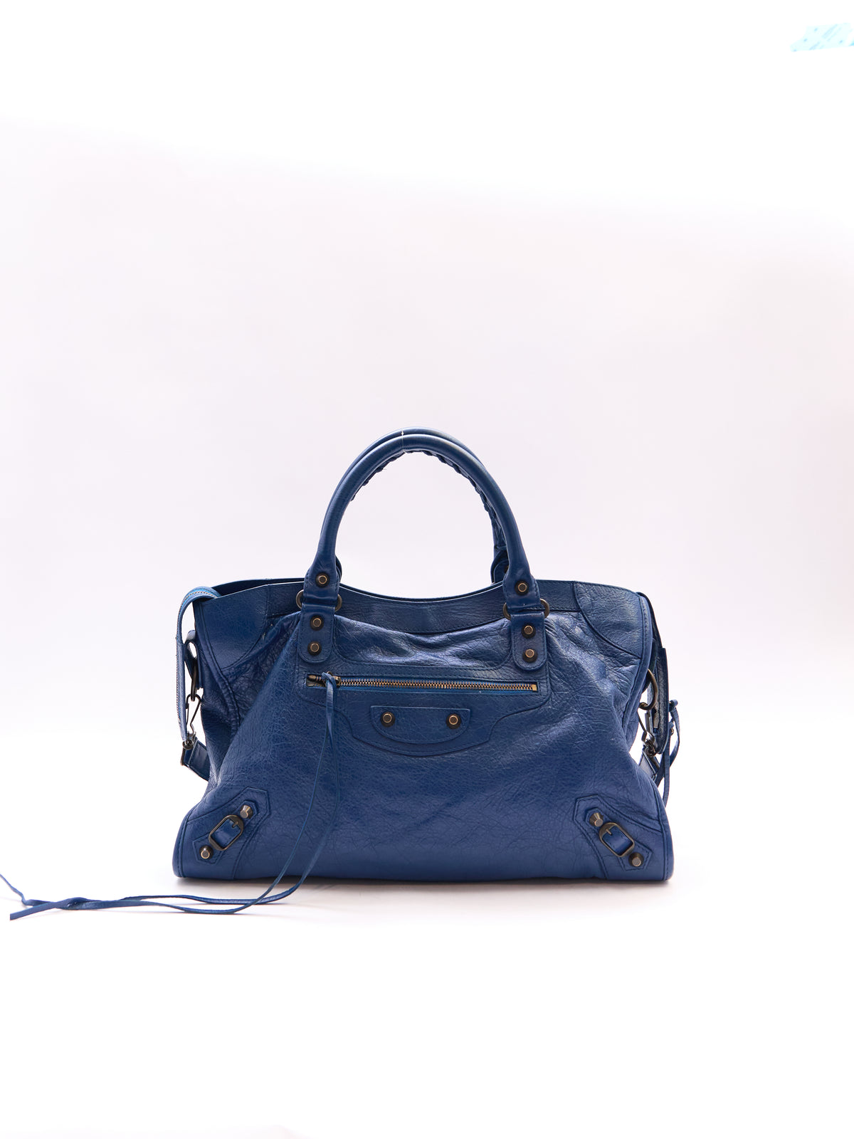 Balenciaga Navy City Bag