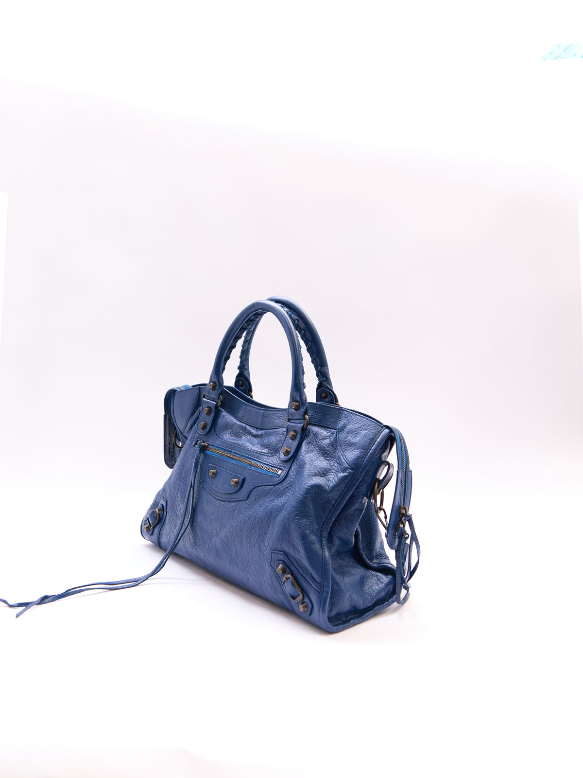 Balenciaga Navy City Bag