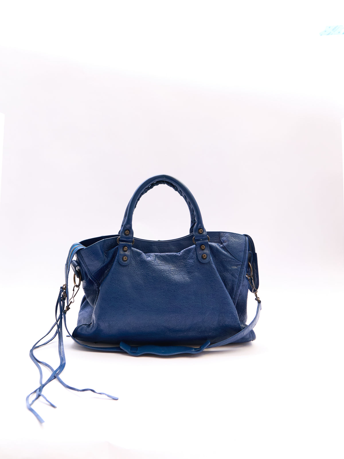 Balenciaga Navy City Bag