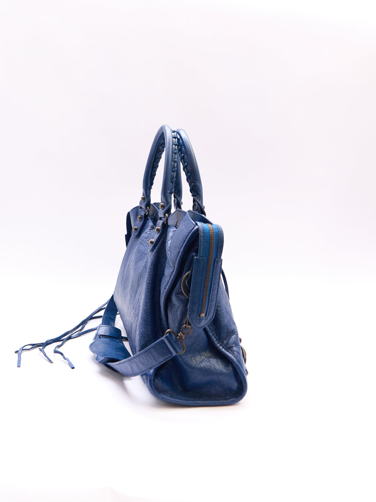 Balenciaga Navy City Bag