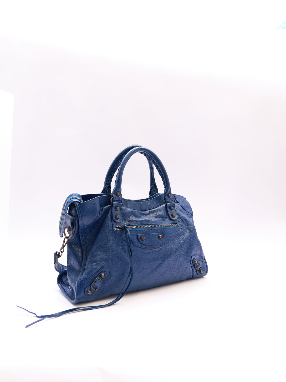 Balenciaga Navy City Bag