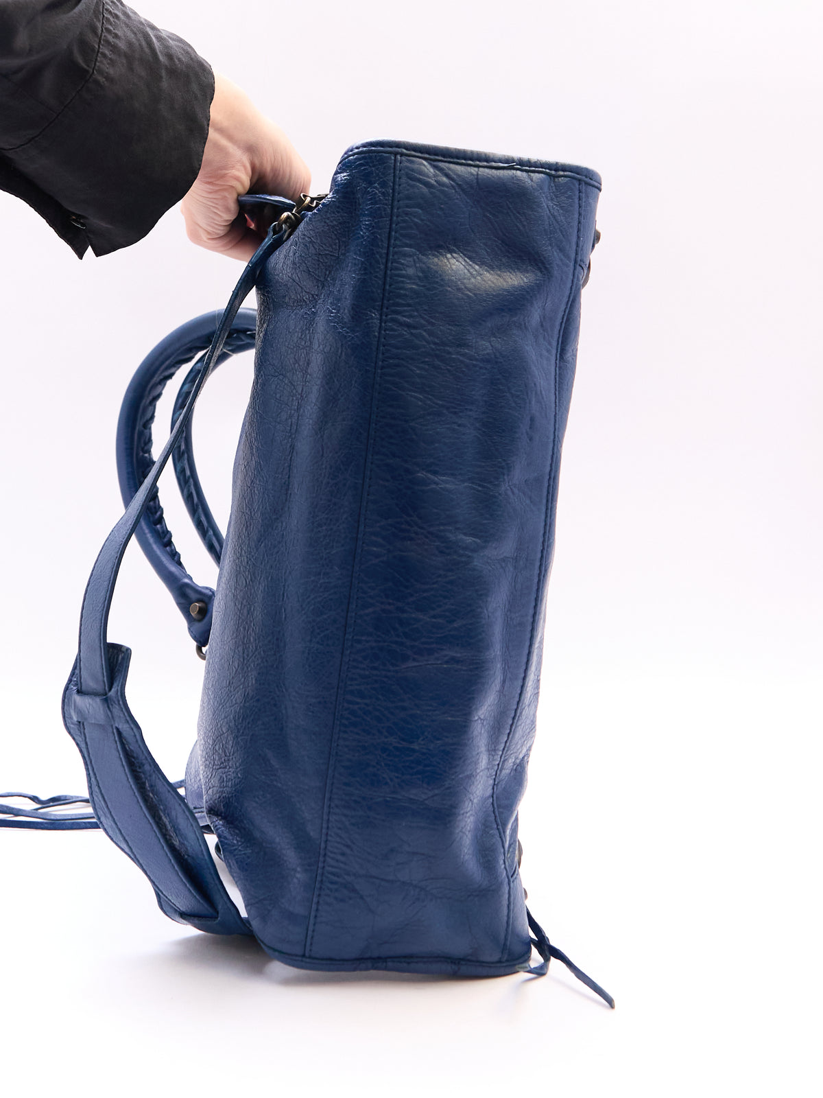Balenciaga Navy City Bag