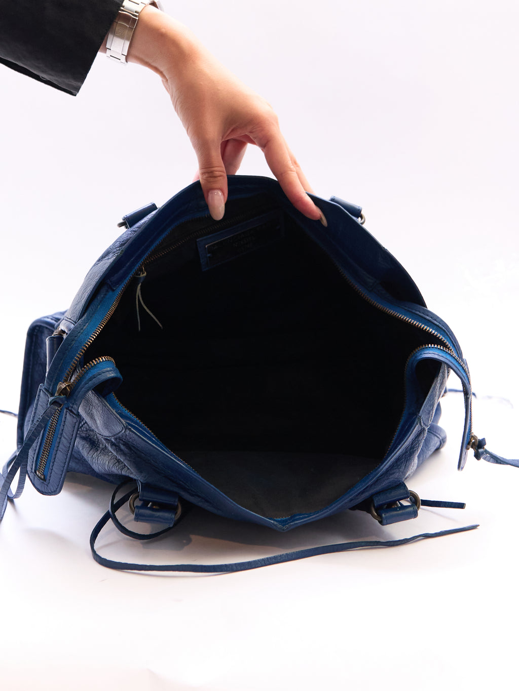 Balenciaga Navy City Bag