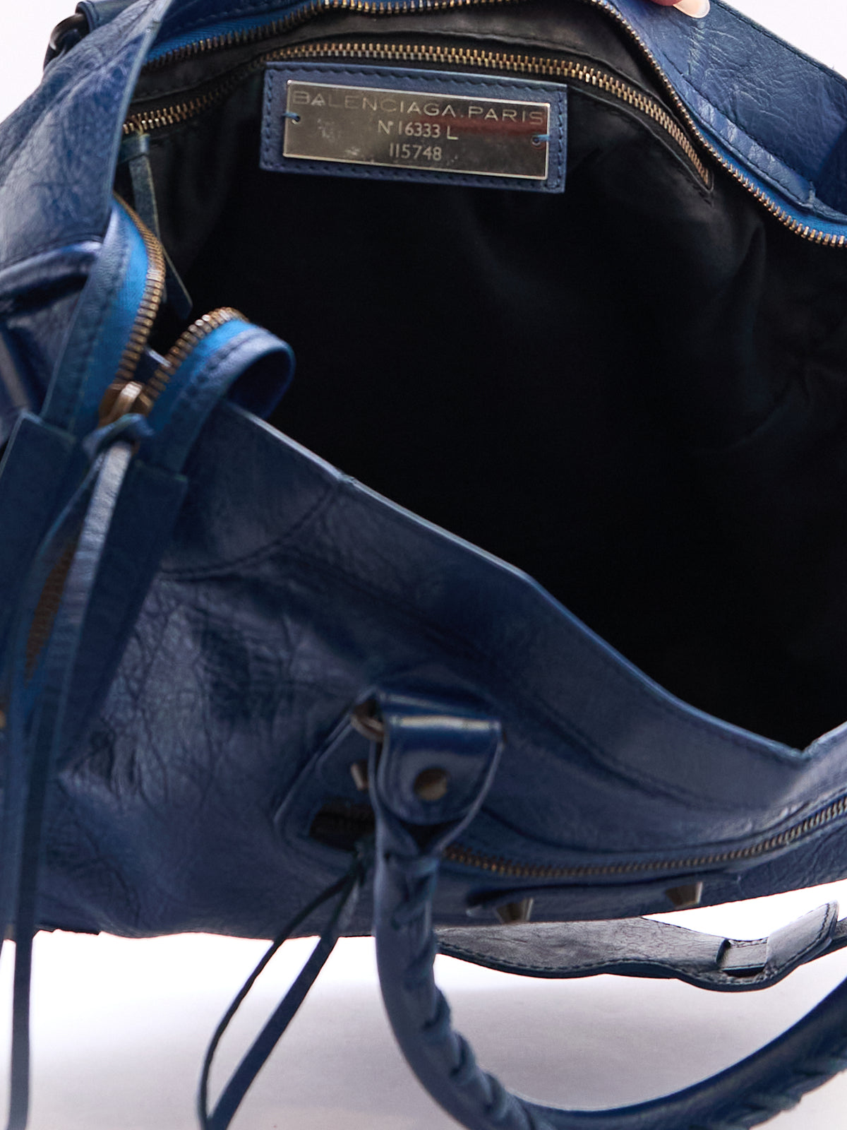 Balenciaga Navy City Bag