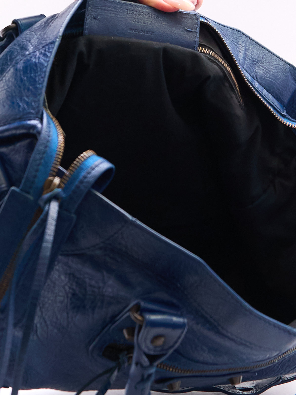 Balenciaga Navy City Bag