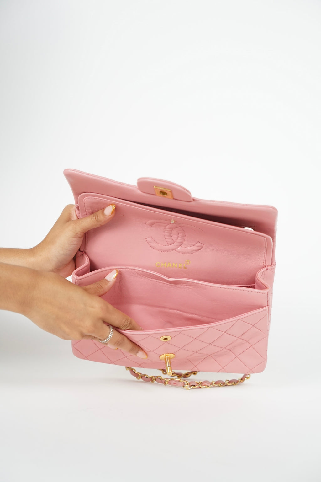 Chanel Lambskin Baby Pink Double Flap Bag