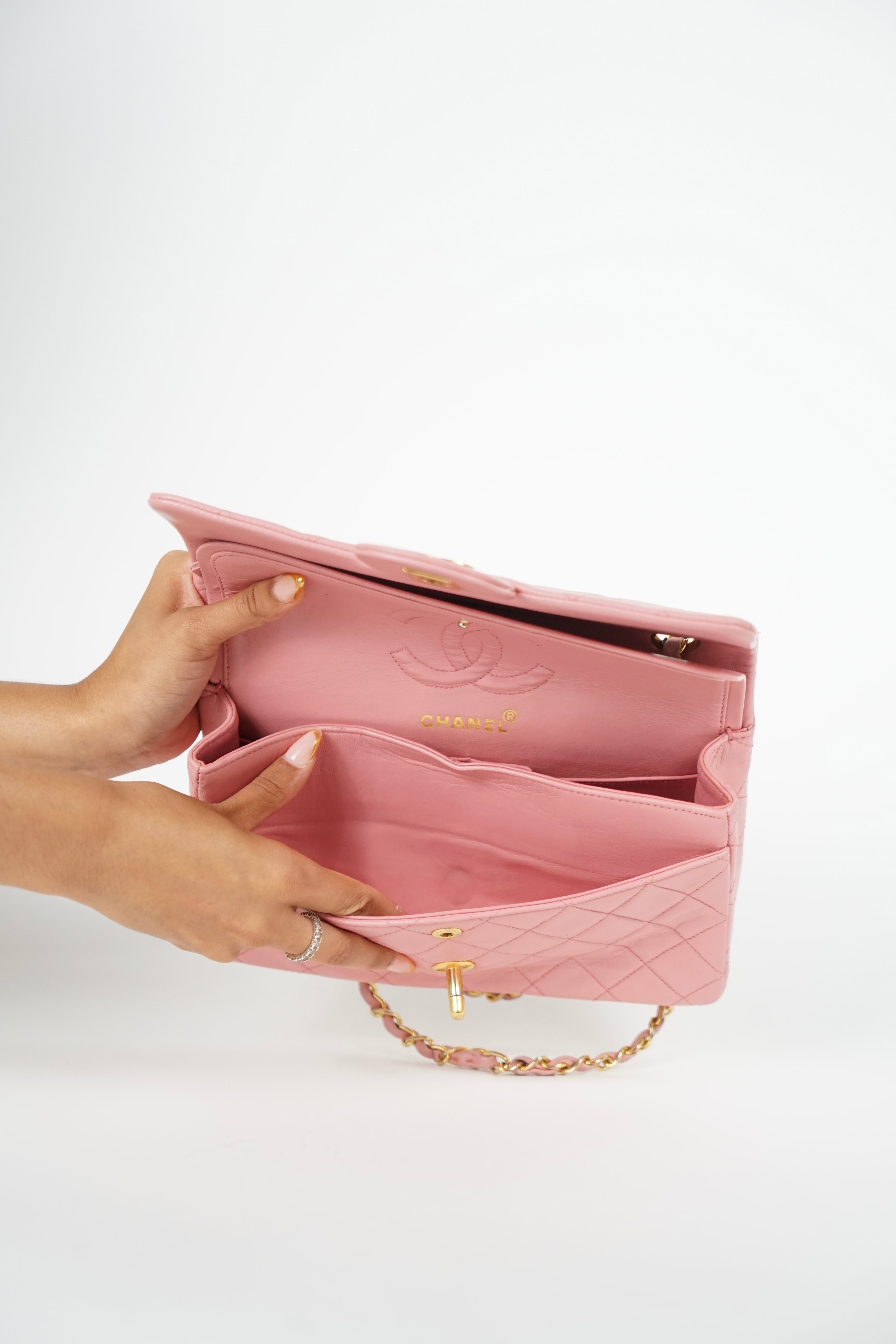 Chanel Lambskin Baby Pink Double Flap Bag