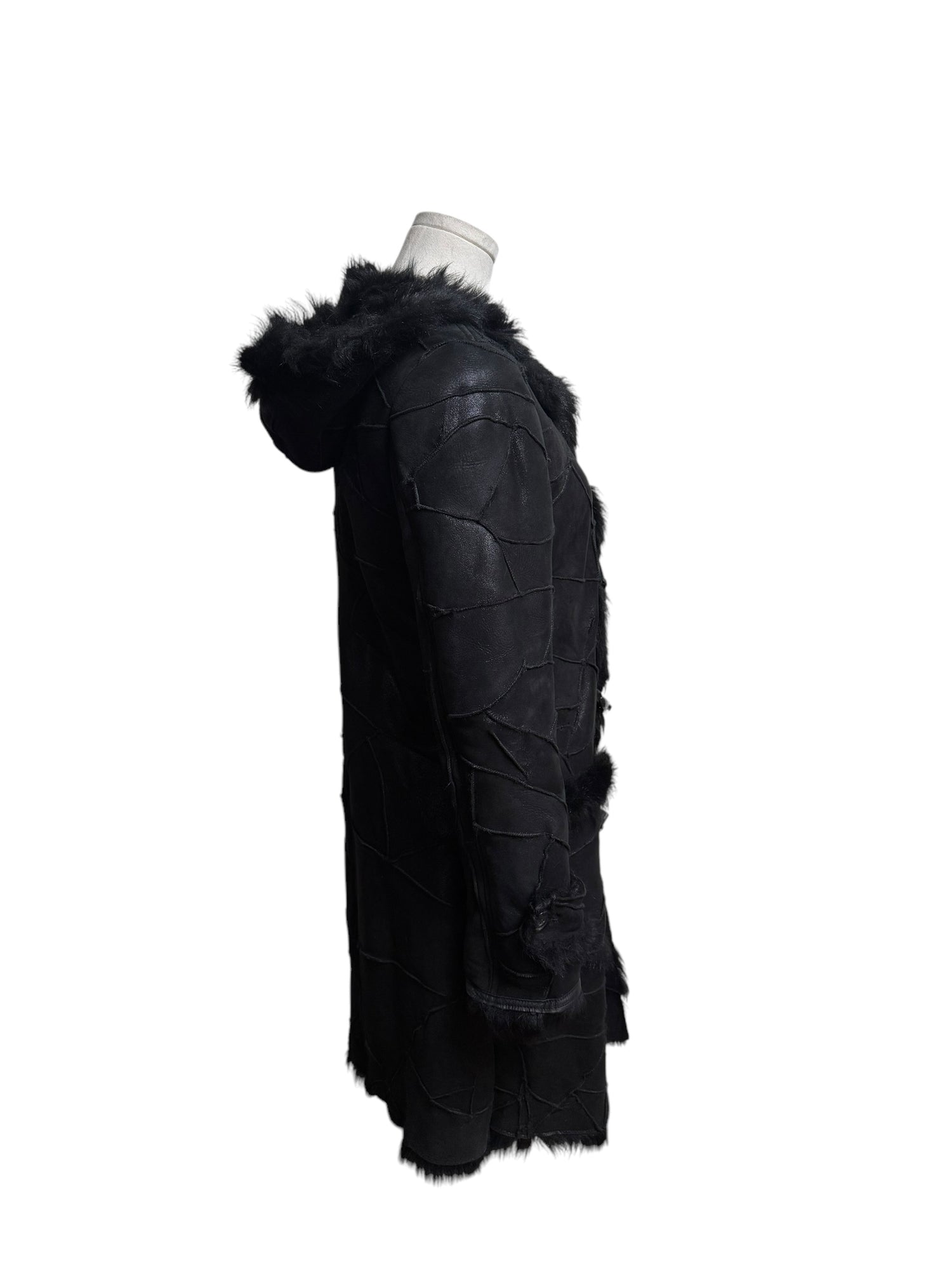 Black Vintage Fur Jacket