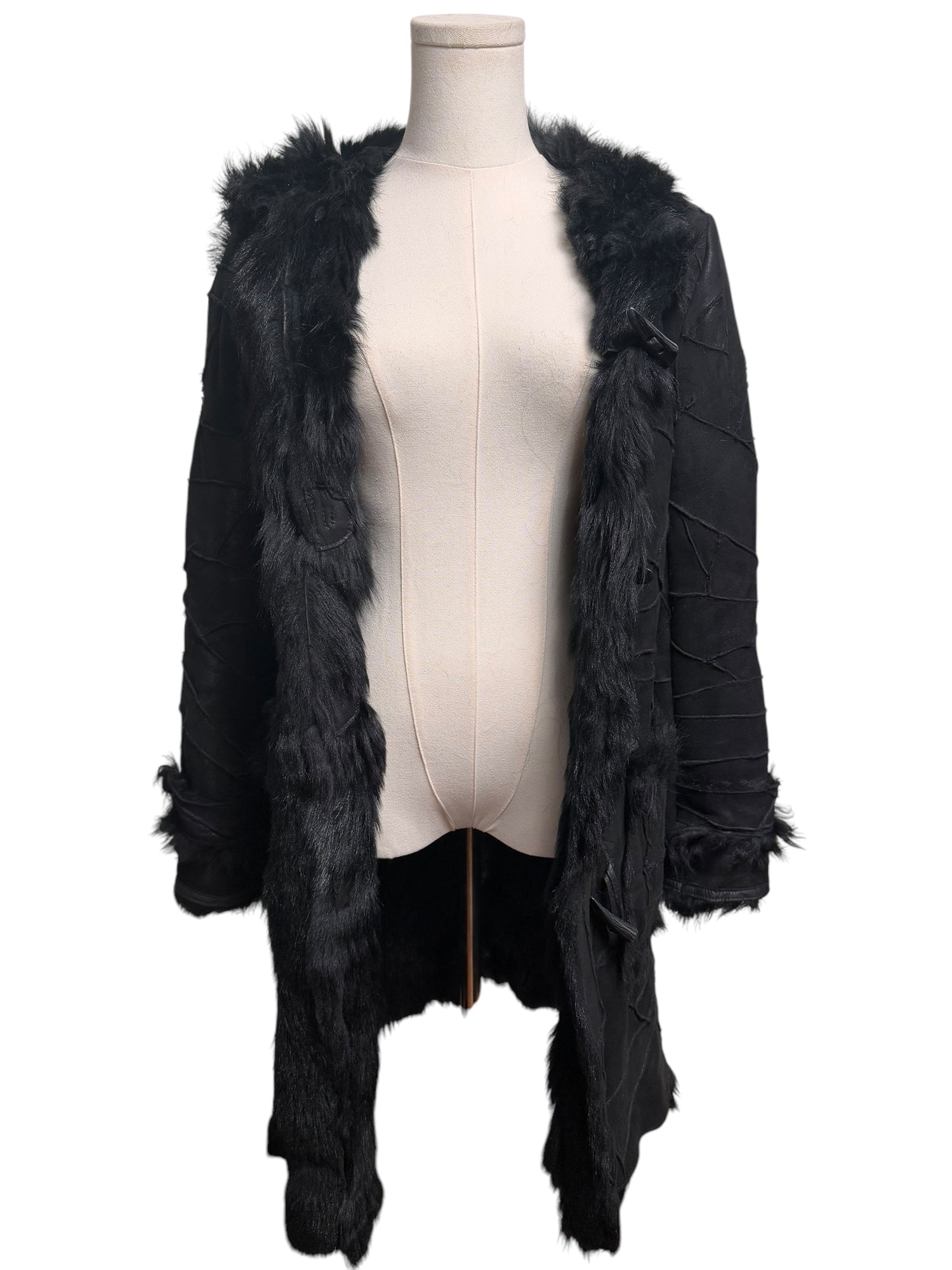 Black Vintage Fur Jacket