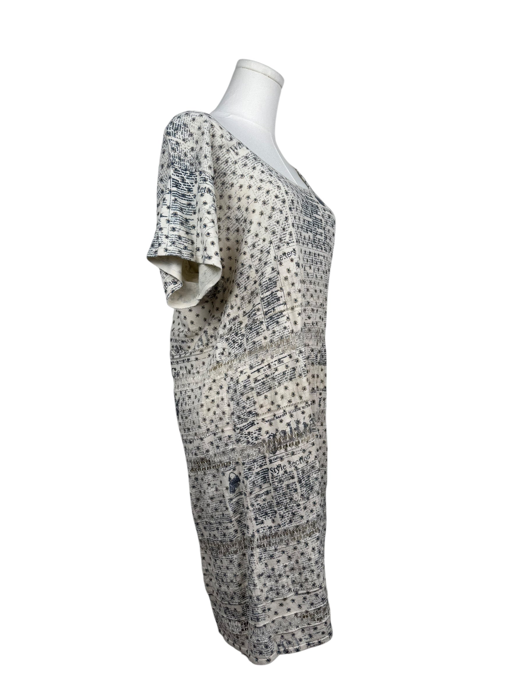 John Galliano Printed Shift Dress
