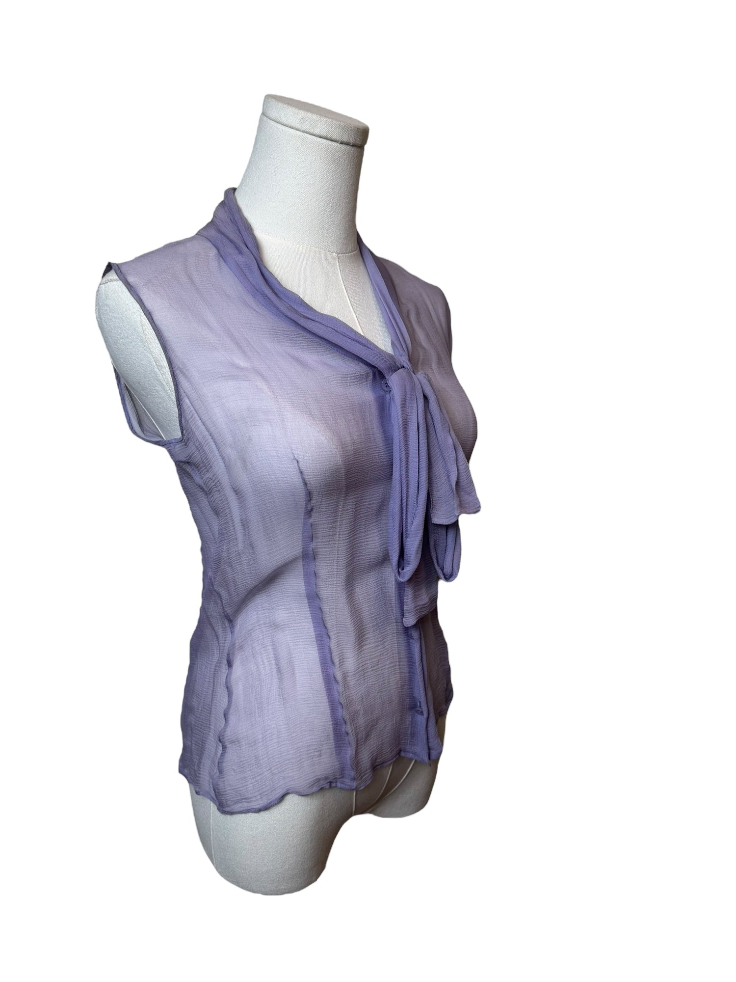 Christian Dior Purple Sheer Tank