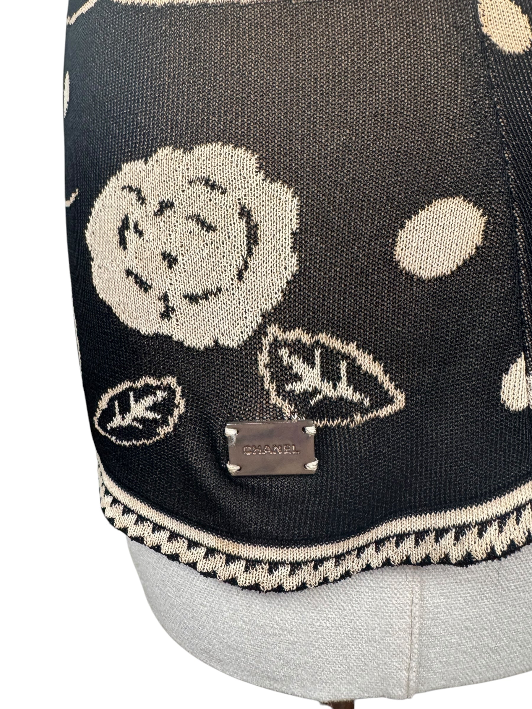 Chanel Brown/White Flower Tank, 2000's