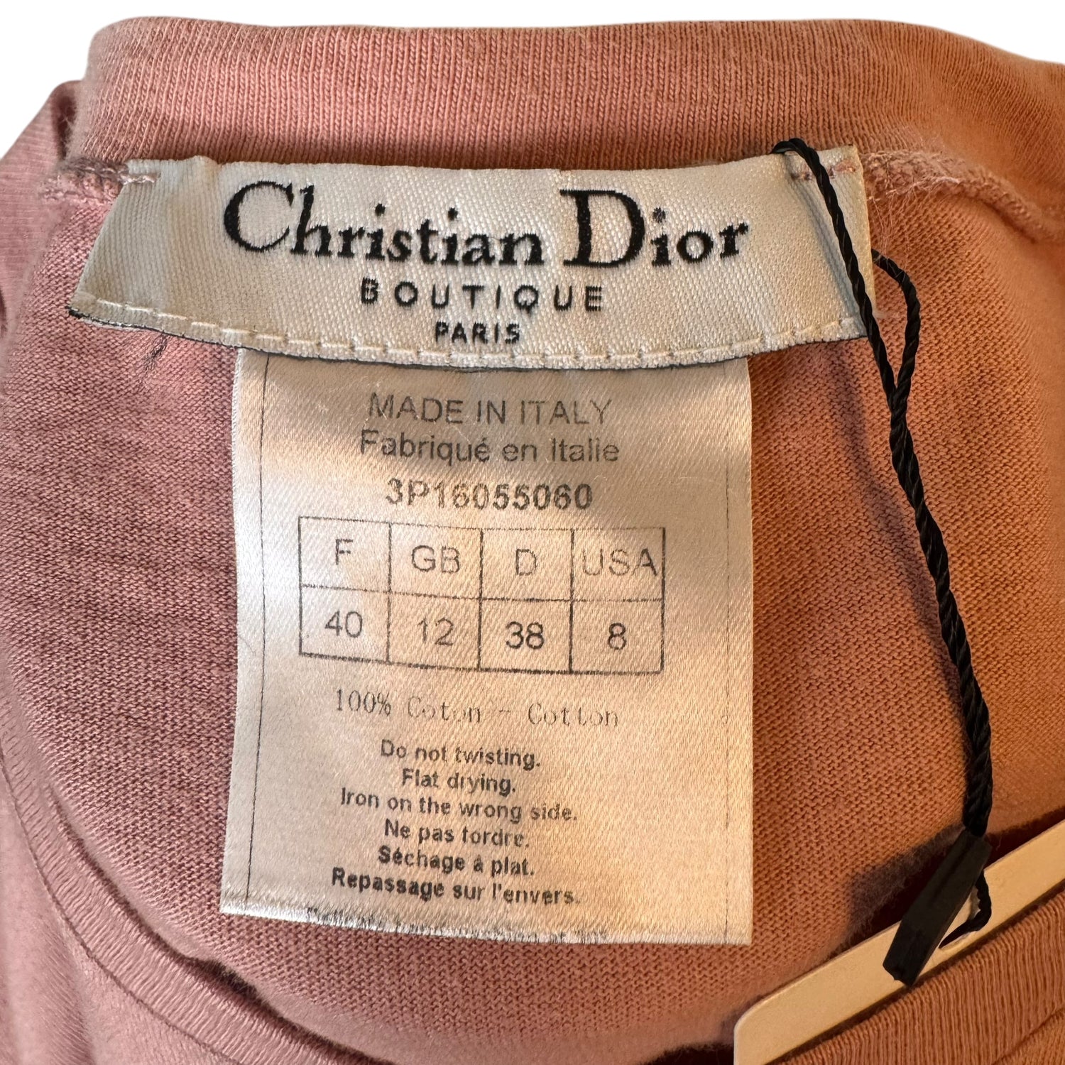 Christian Dior Pink Lace Detail Tshirt by John Galliano