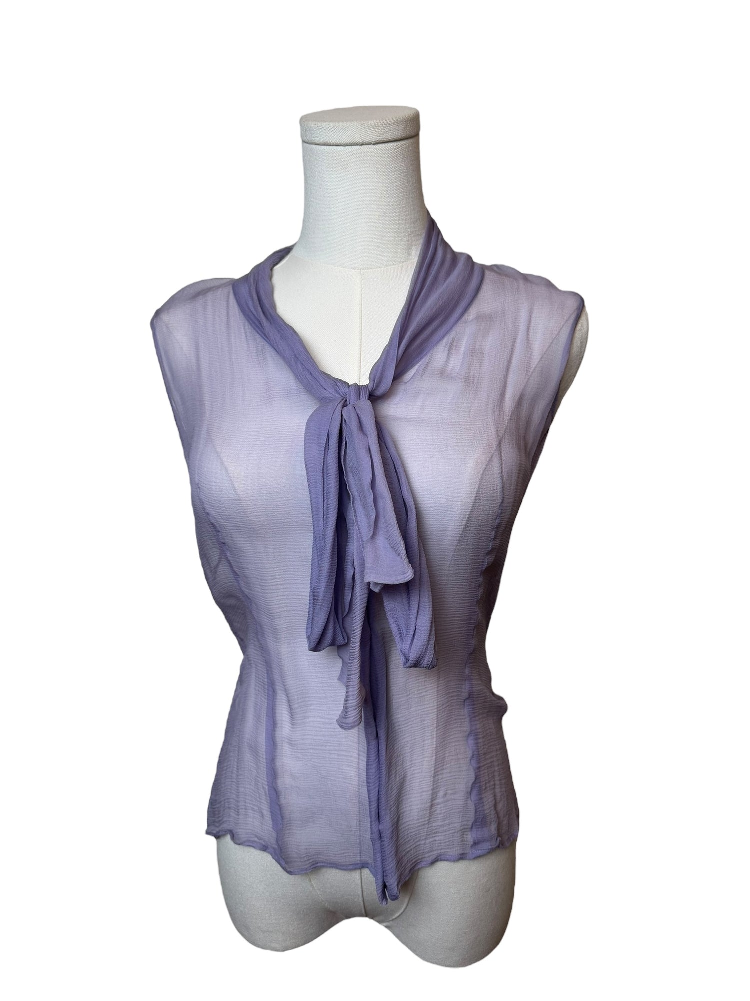 Christian Dior Purple Sheer Tank