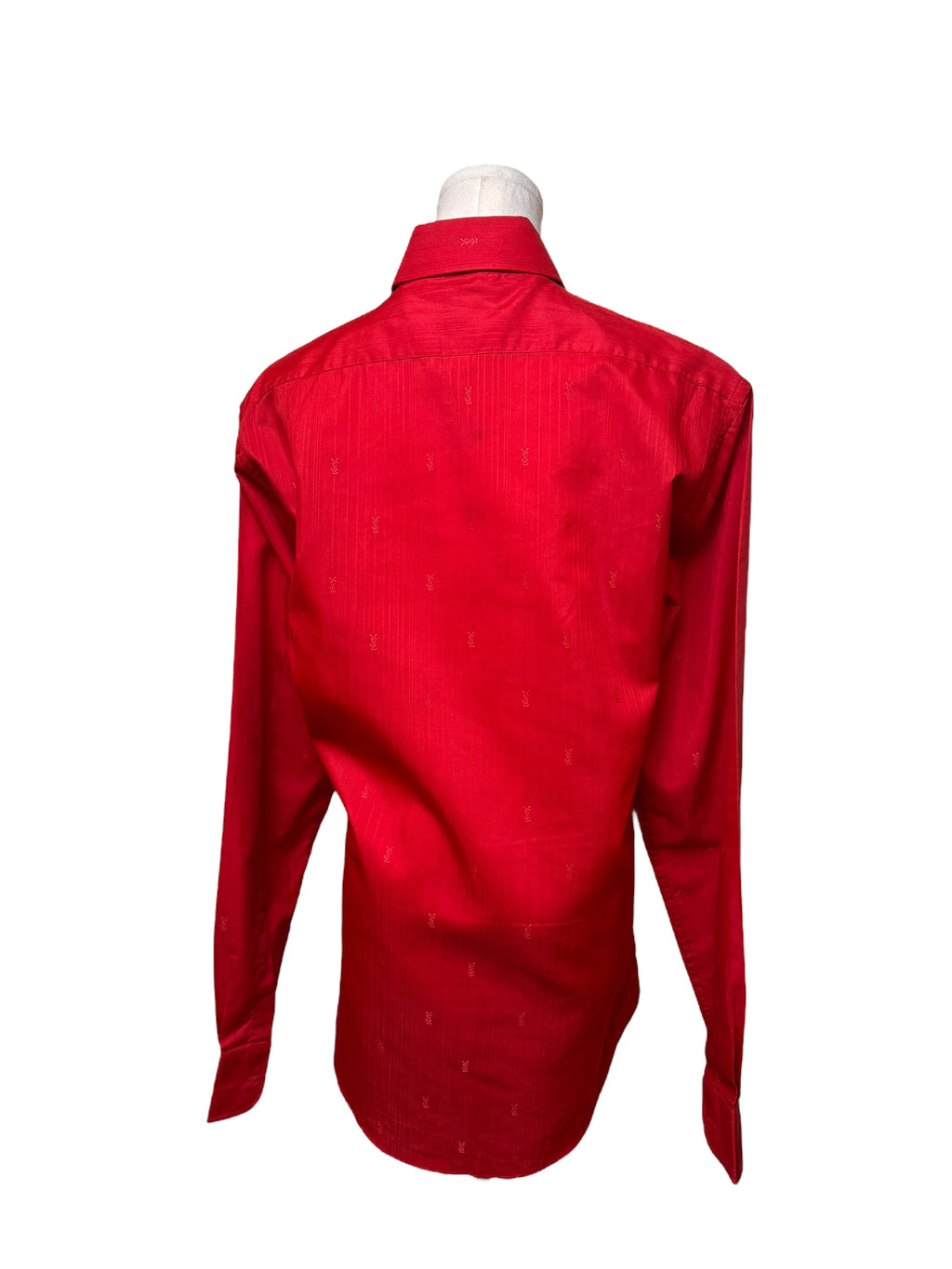 YSL Red Logo Button Down Shirt