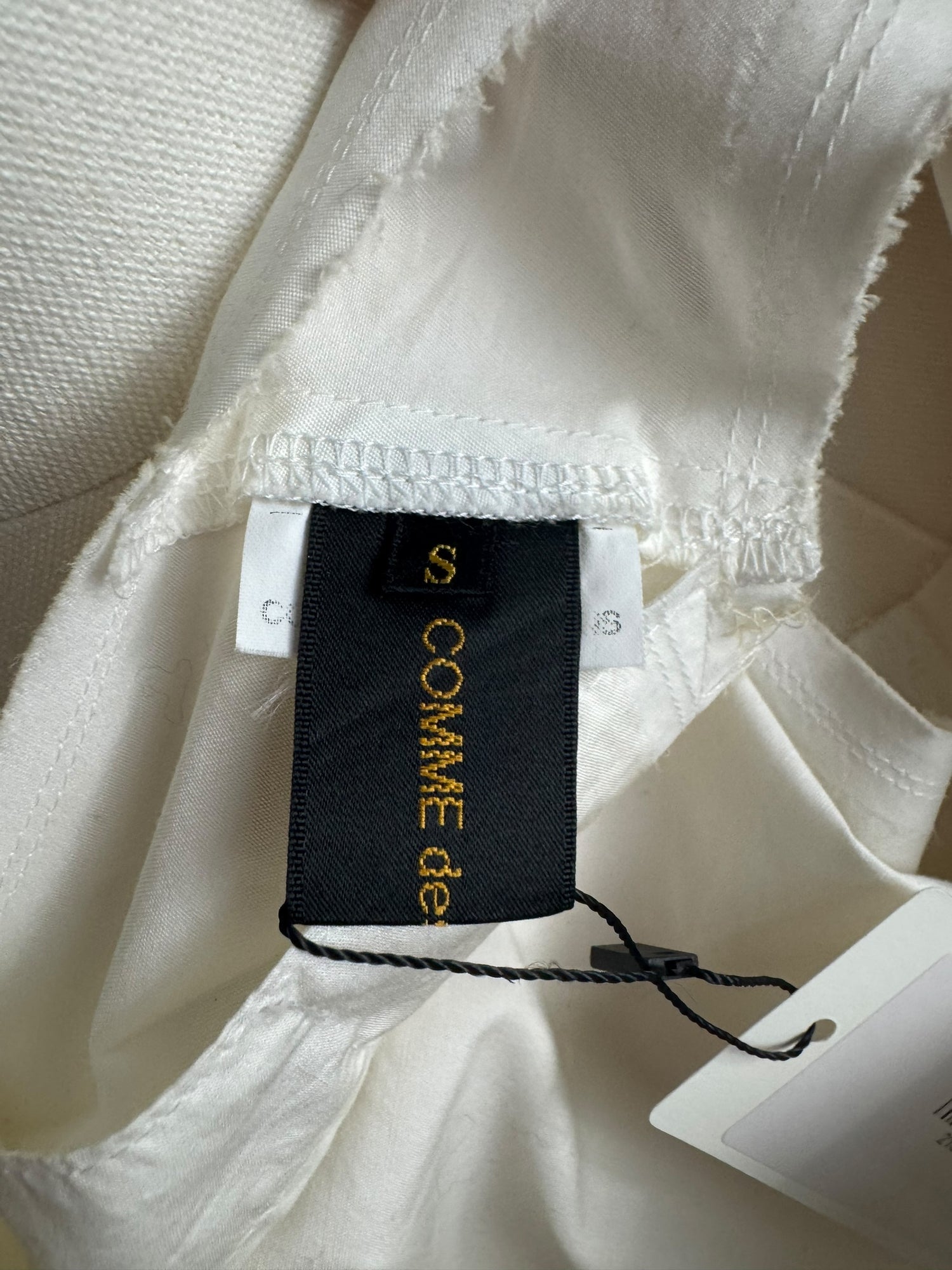 Comme des Garçons White 3D Tank