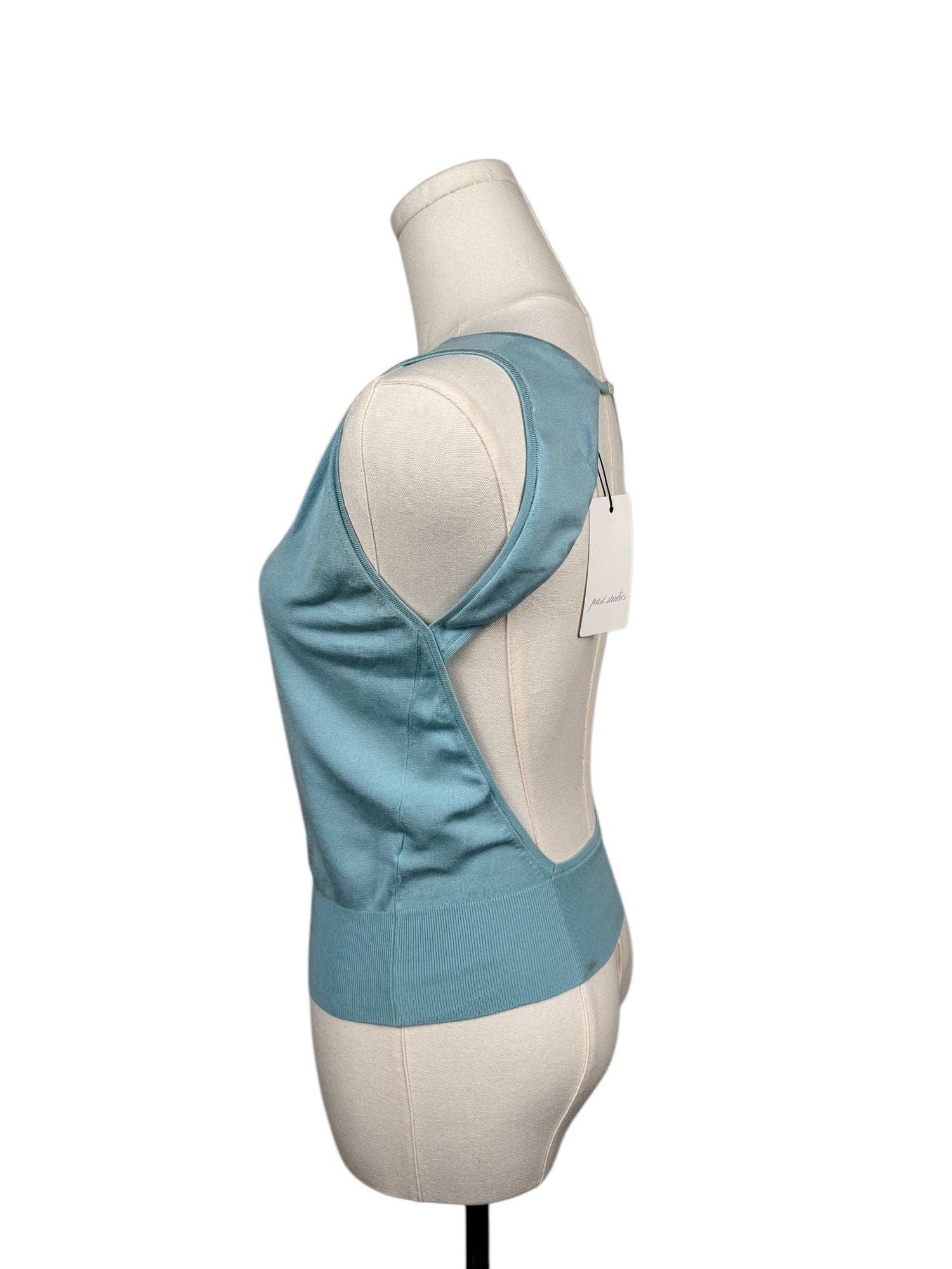 Gucci by Tom Ford Blue Open Back Tank Top