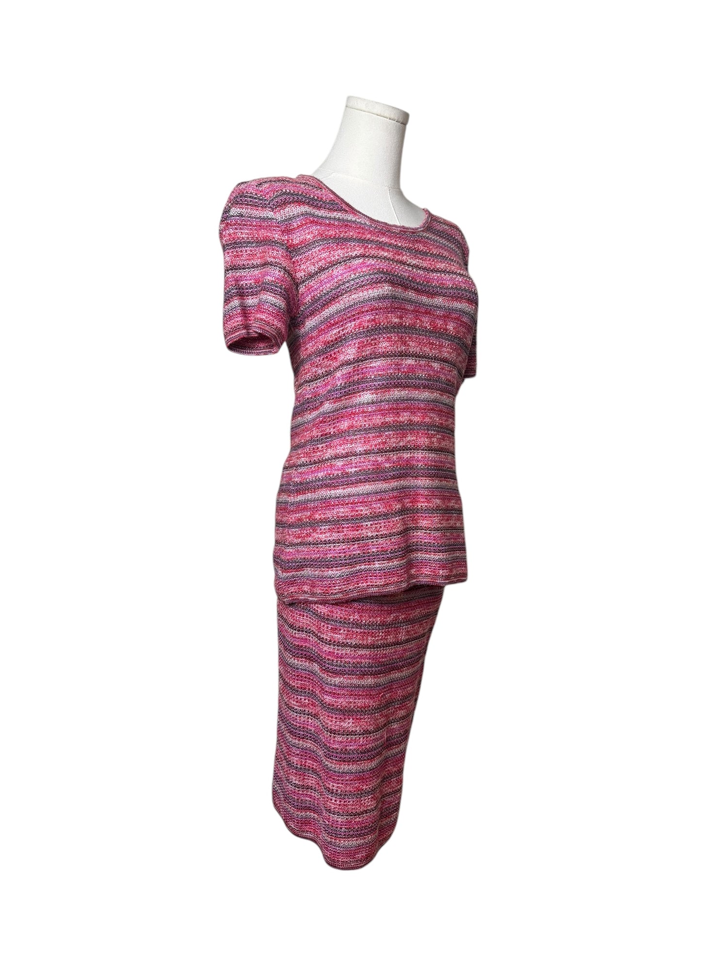 Missoni Knit Pink Skirt/Top Set