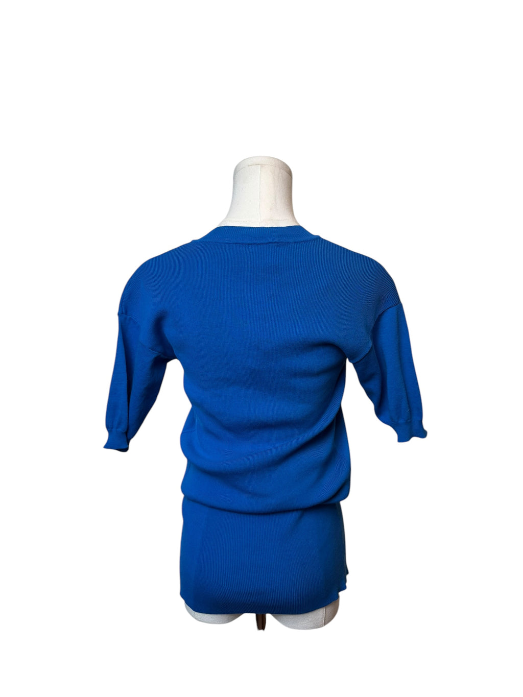 Vivienne Westwood Blue V-Neck Sweater Dress