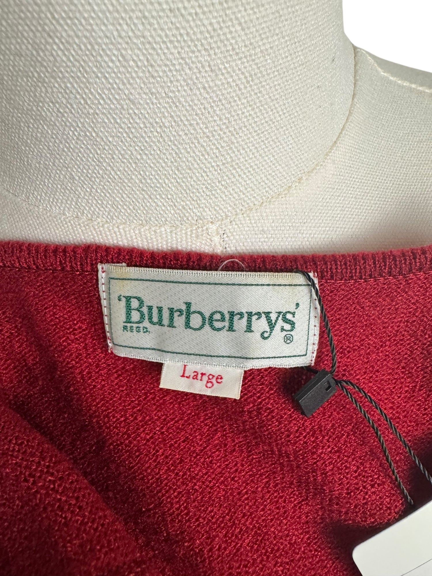 Vintage Burberry Red Top