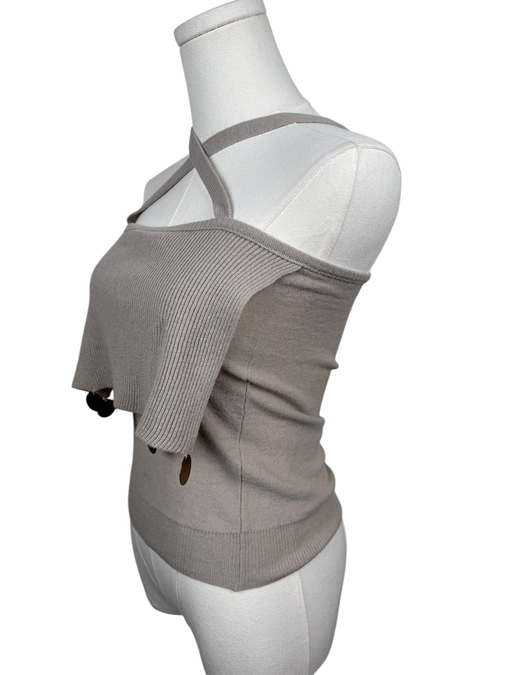 Vintage Sonia Rykiel Embellished Knit Tank