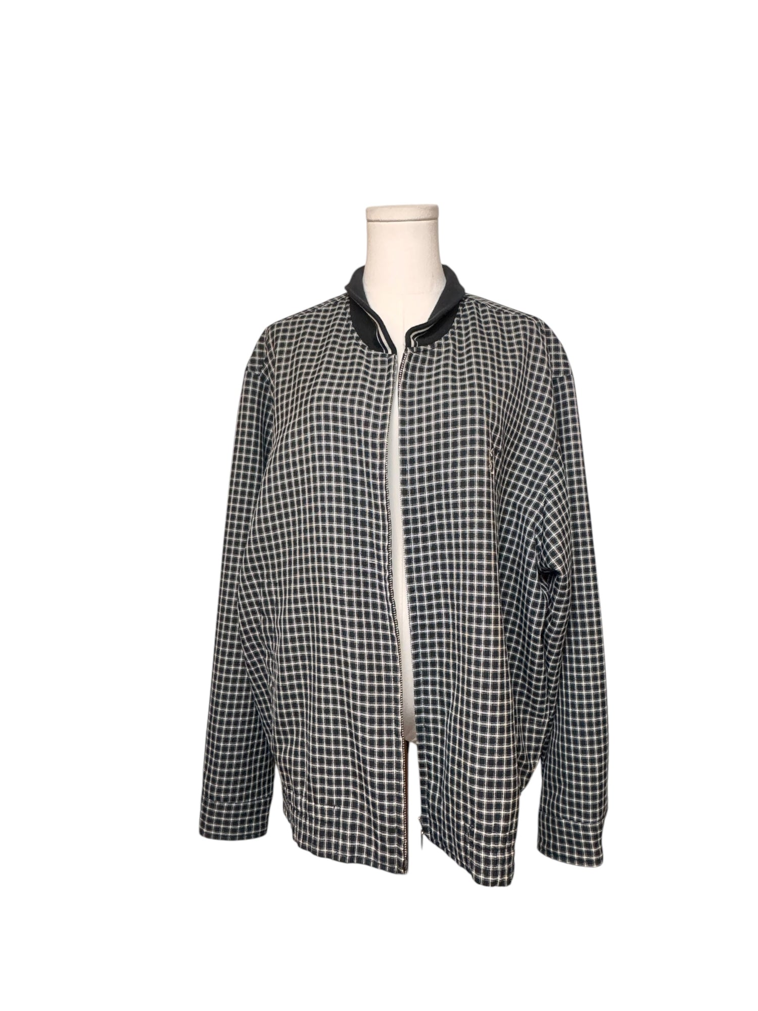 YSL Pour Homme Black Plaid Jacket