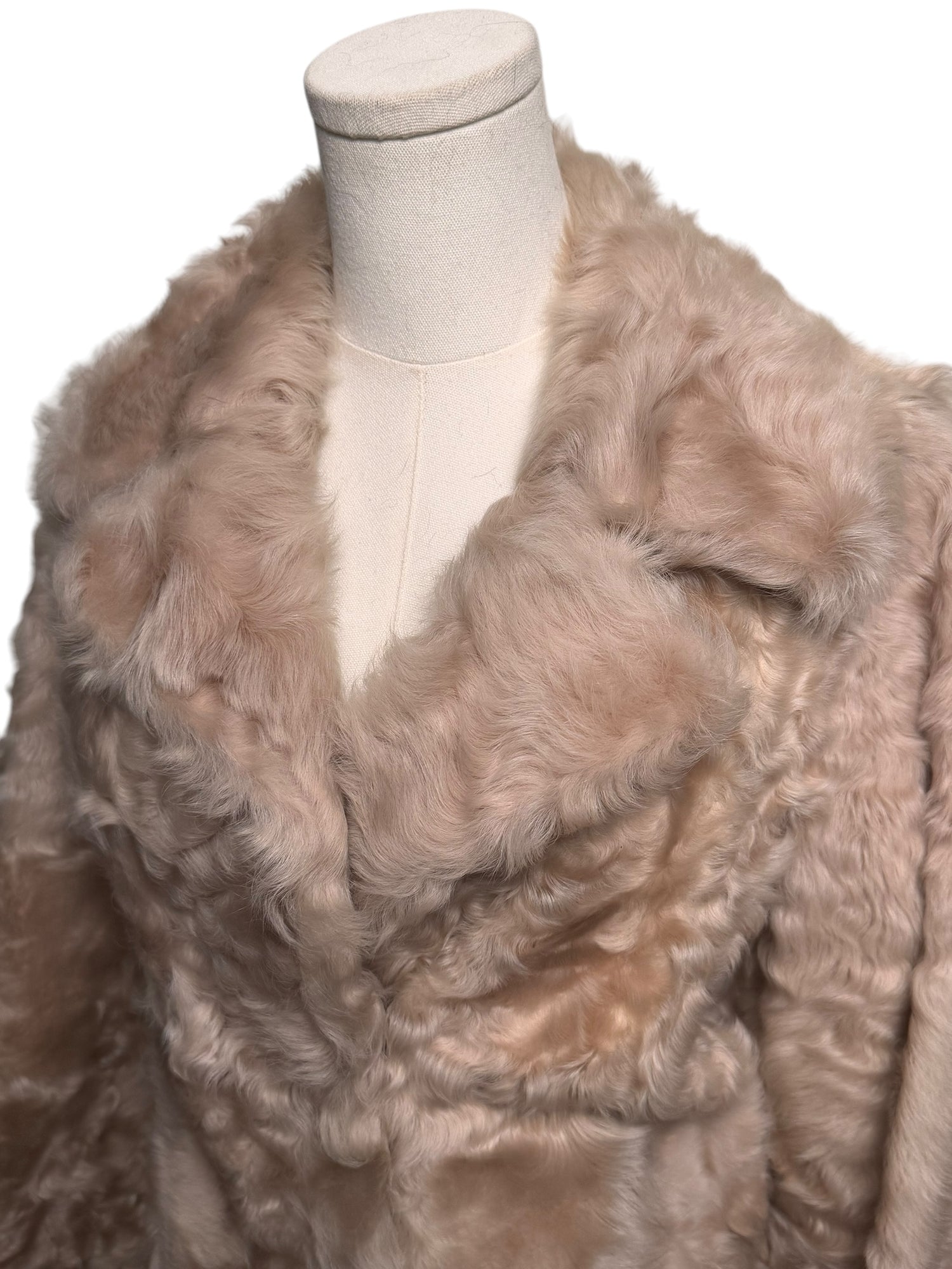 Blush Vintage Fur Jacket