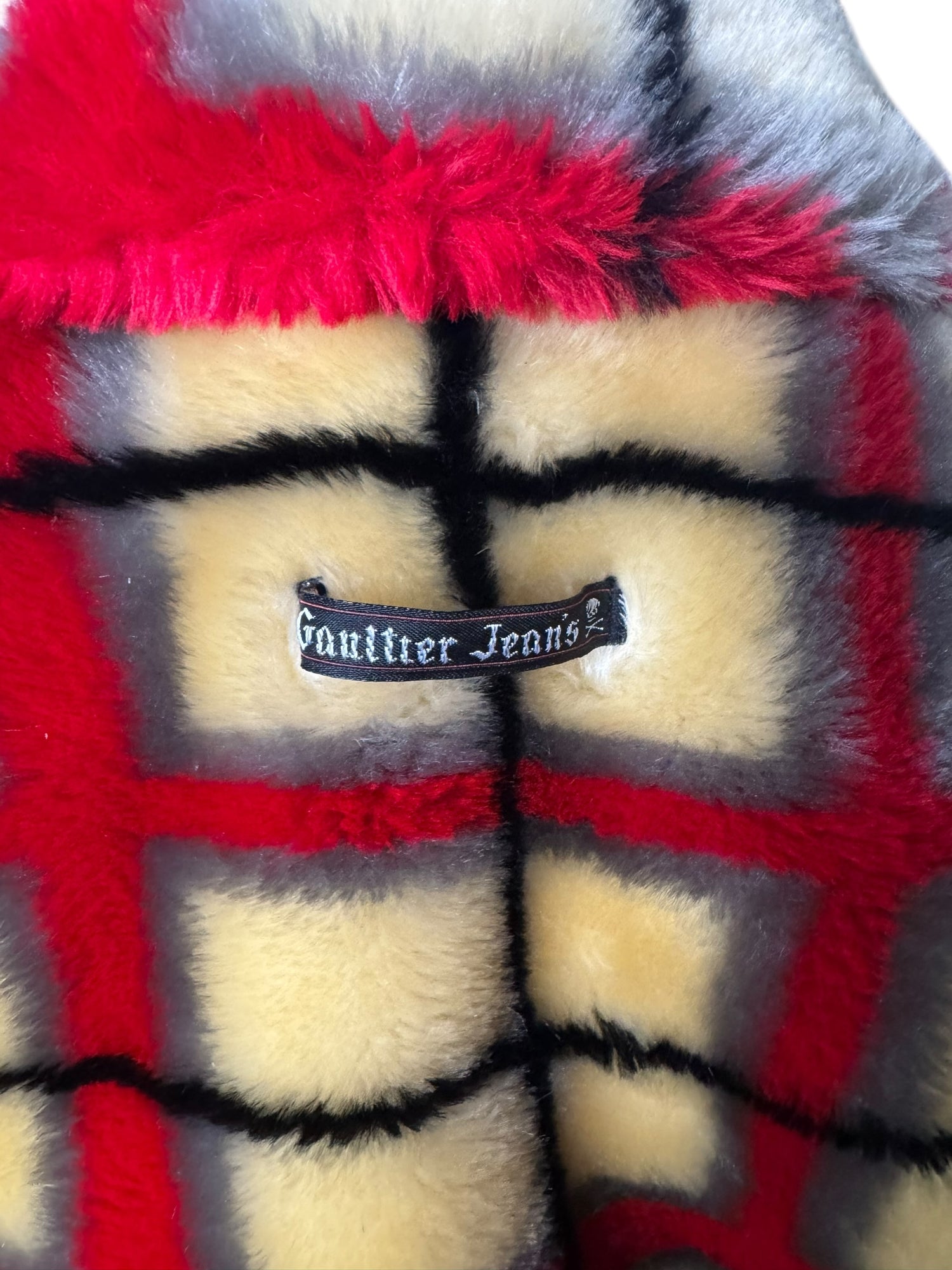 Gaultier Jeans Cropped Plaid Jacket