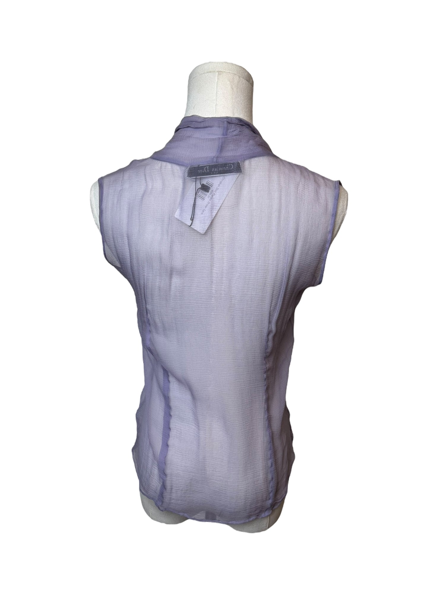 Christian Dior Purple Sheer Tank