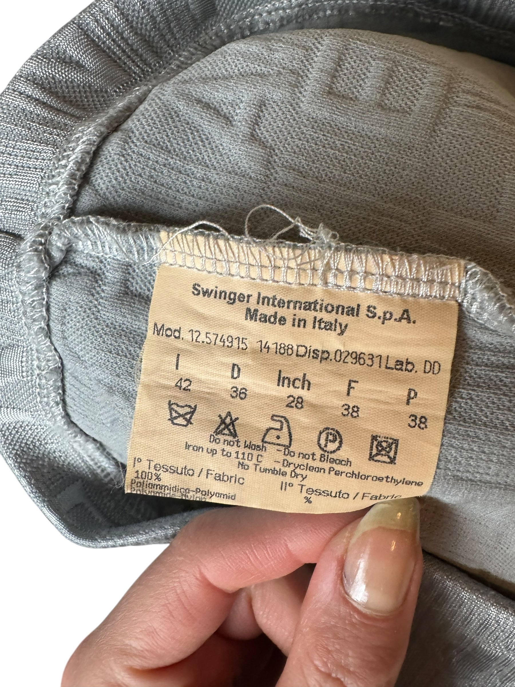 Fendi Grey Embossed Logo Tank Top
