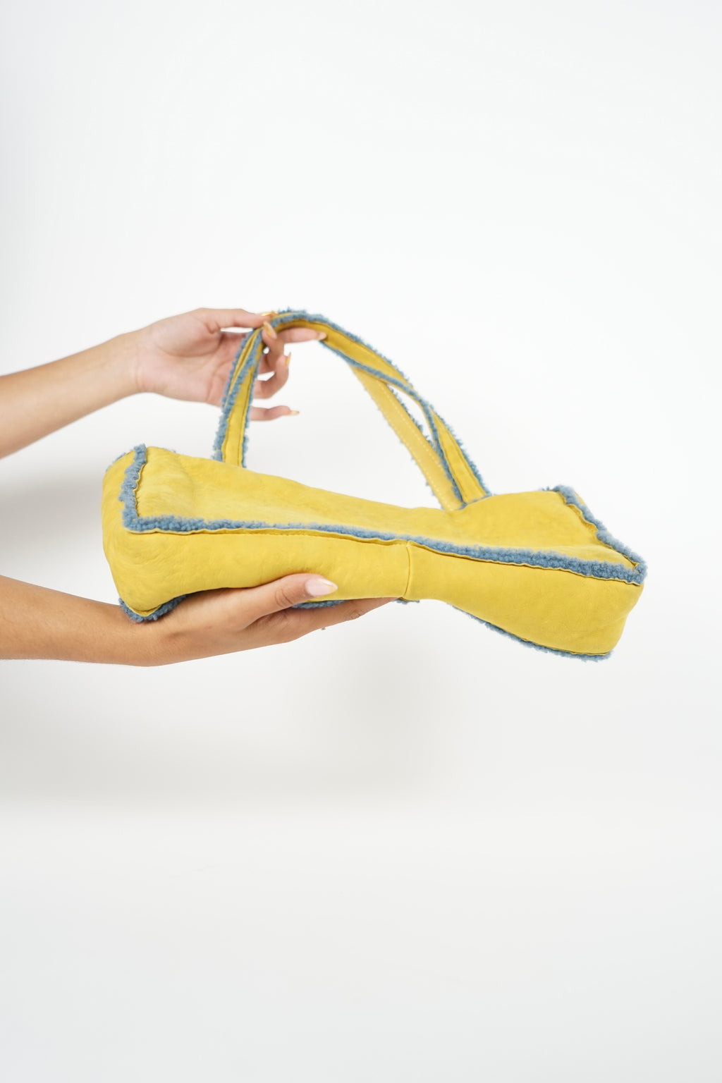 Chanel Yellow Shearling Bag