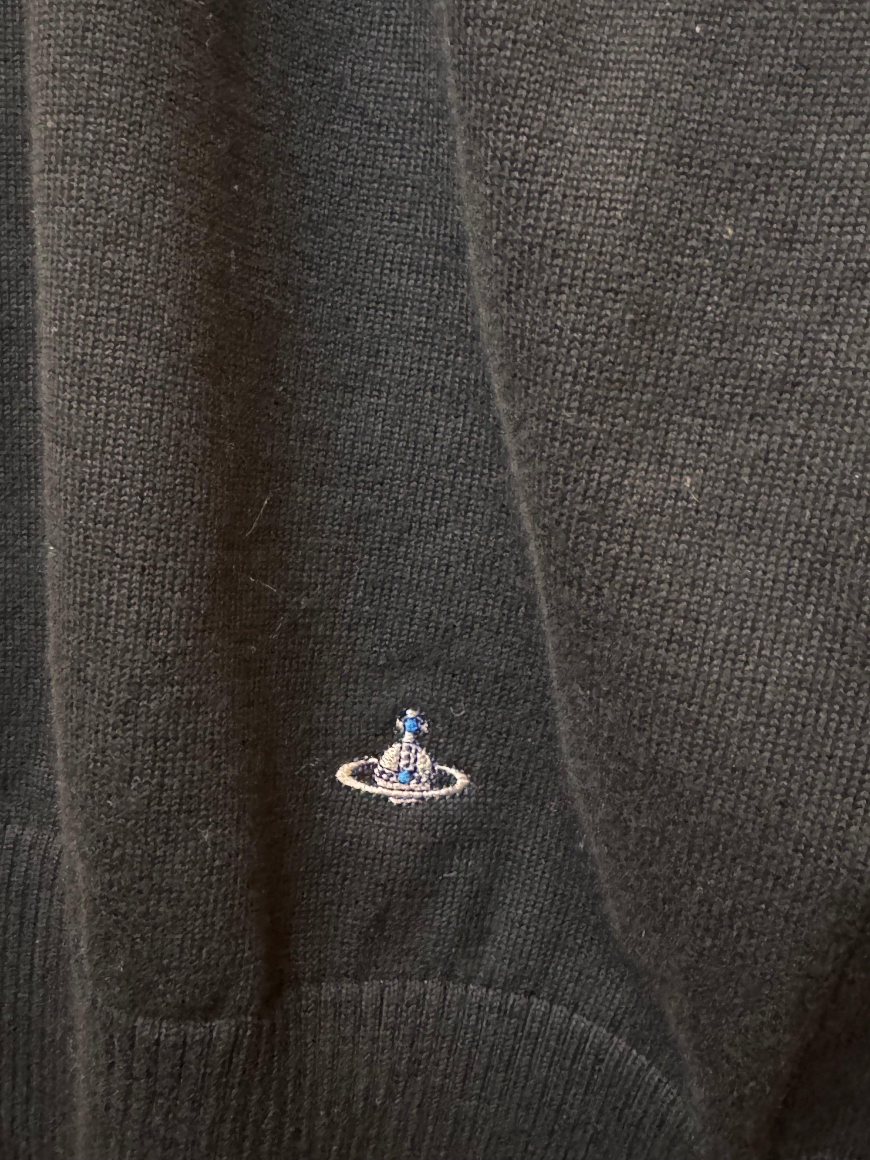 Vivienne Westwood Men Black Button Knit Top