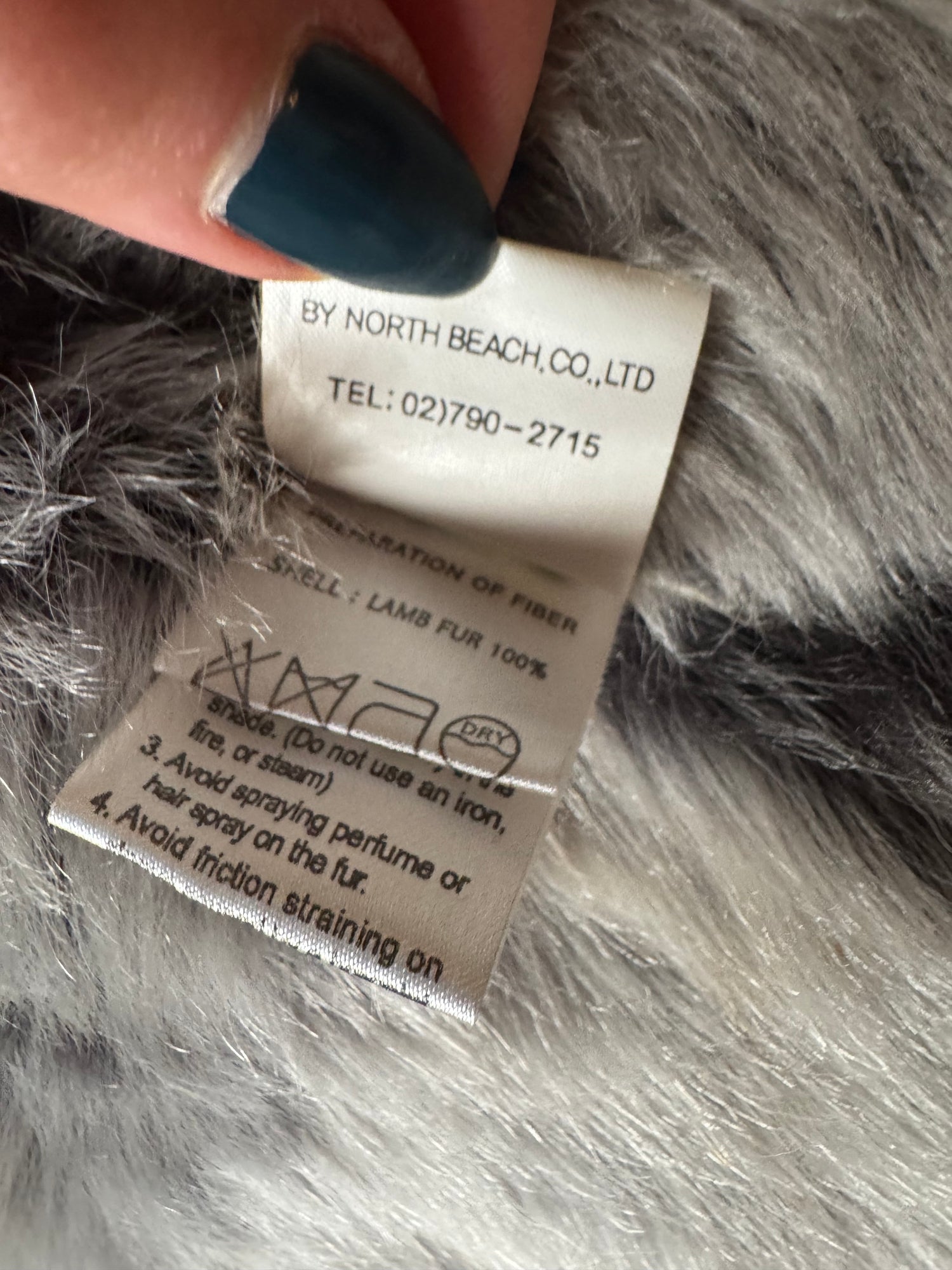 Grey Vintage Fur Jacket