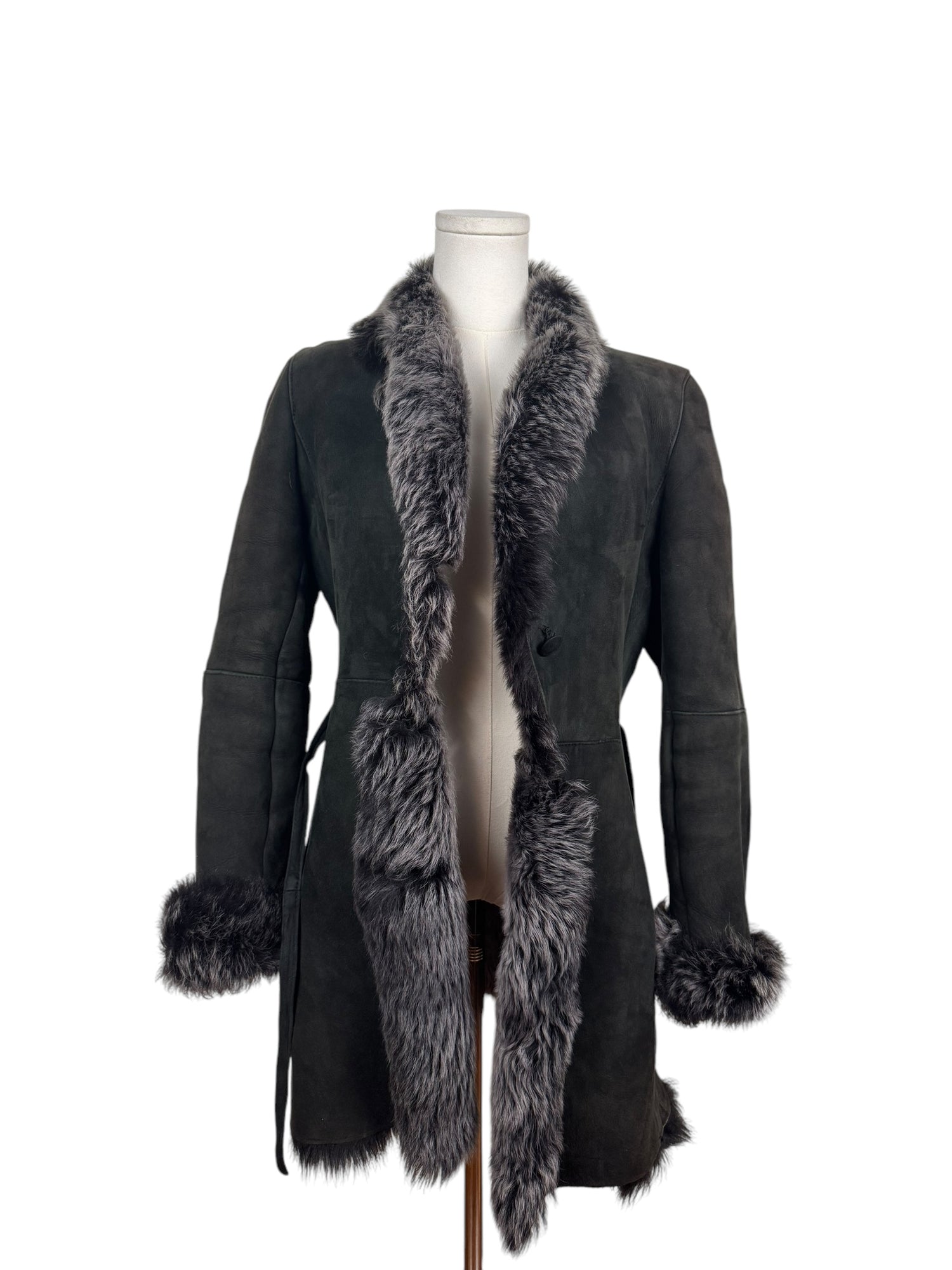 Black Vintage Fur Jacket