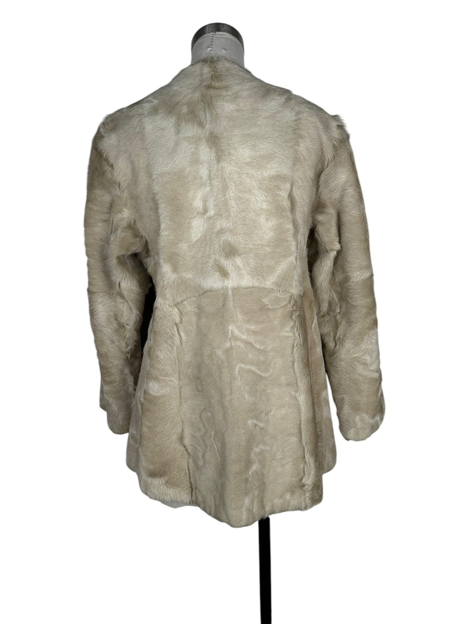 Vintage Cream Lamb Fur Coat