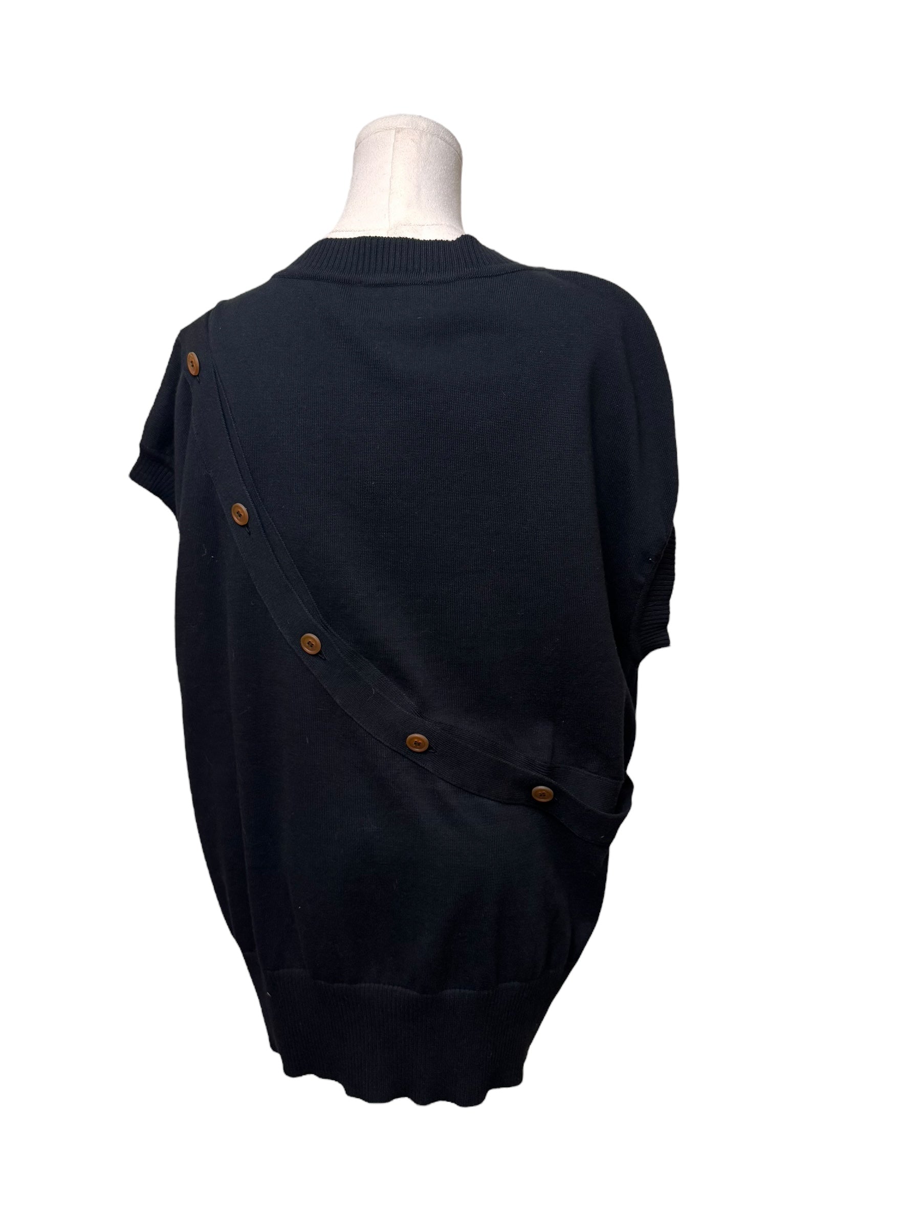 Vivienne Westwood Men Black Button Knit Top