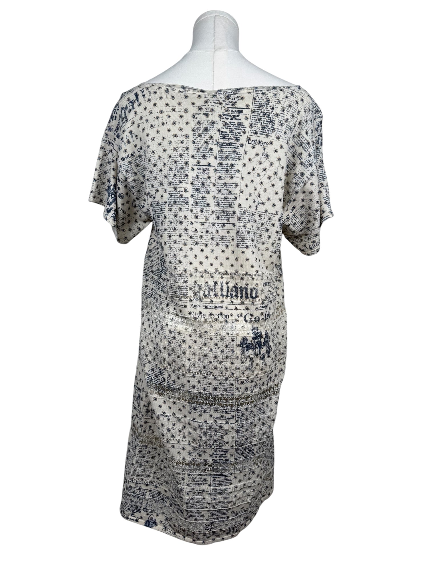 John Galliano Printed Shift Dress