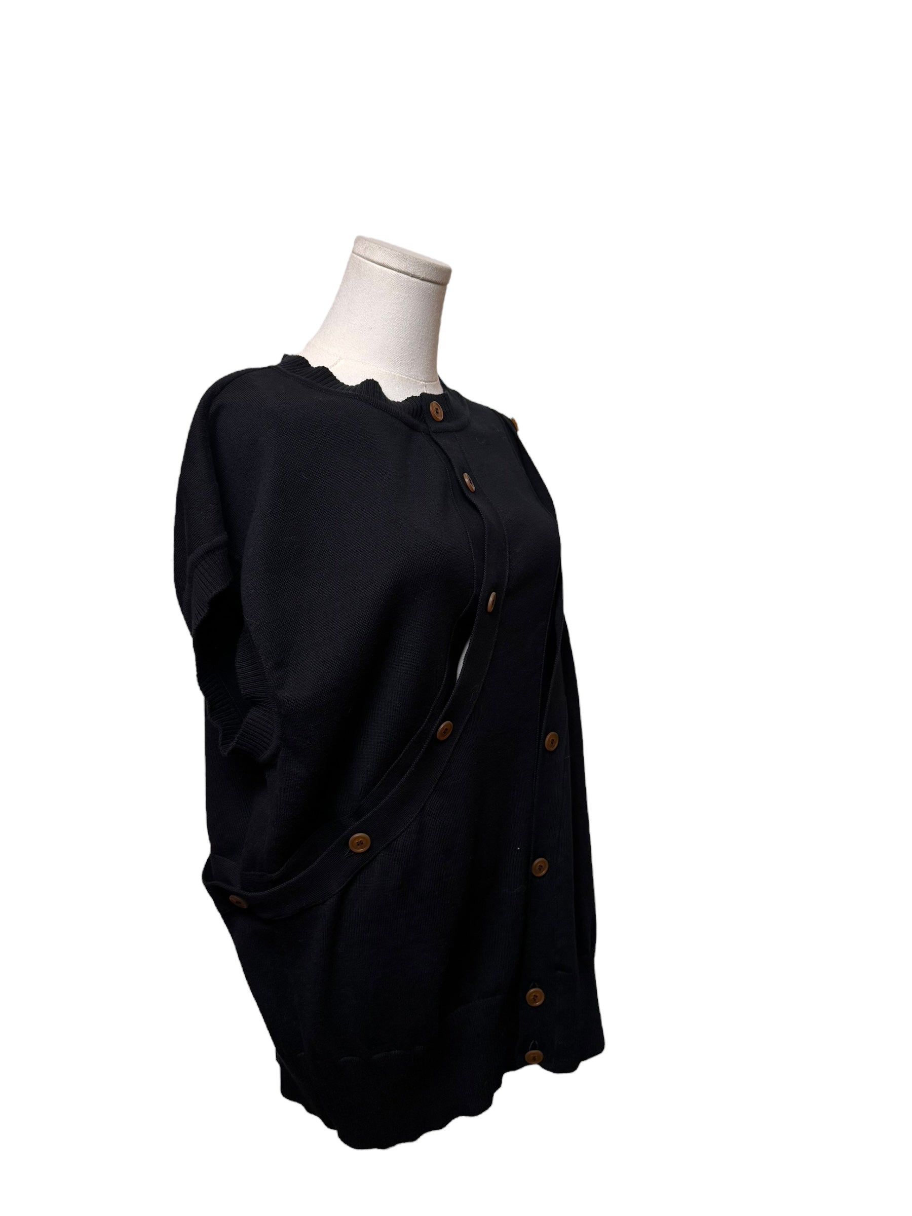 Vivienne Westwood Men Black Button Knit Top